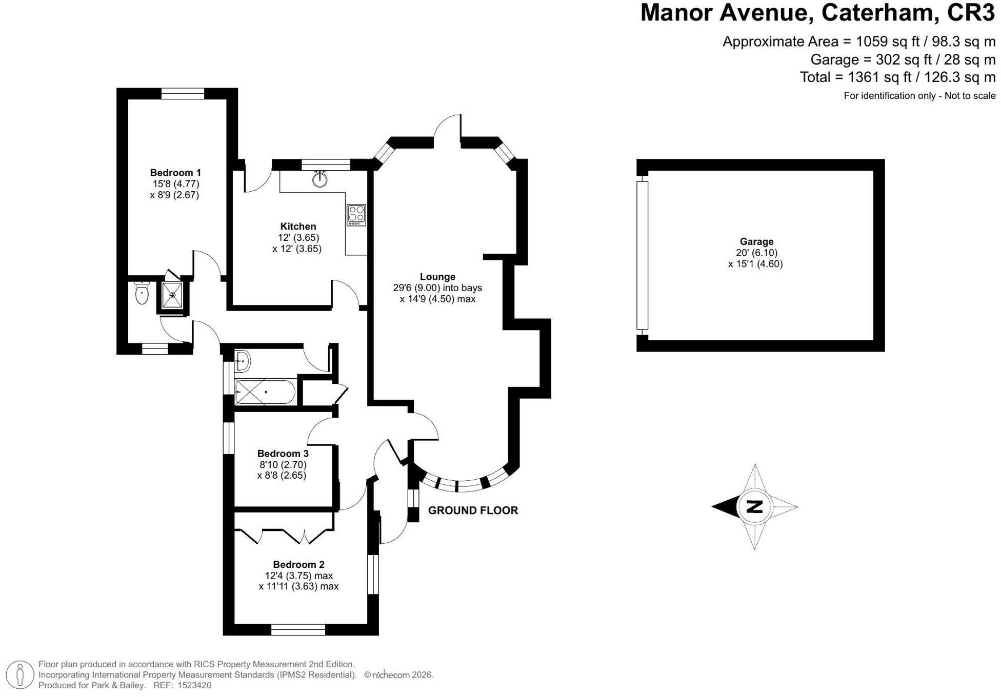 Manor Avenue, Caterham, CR3 floorplan