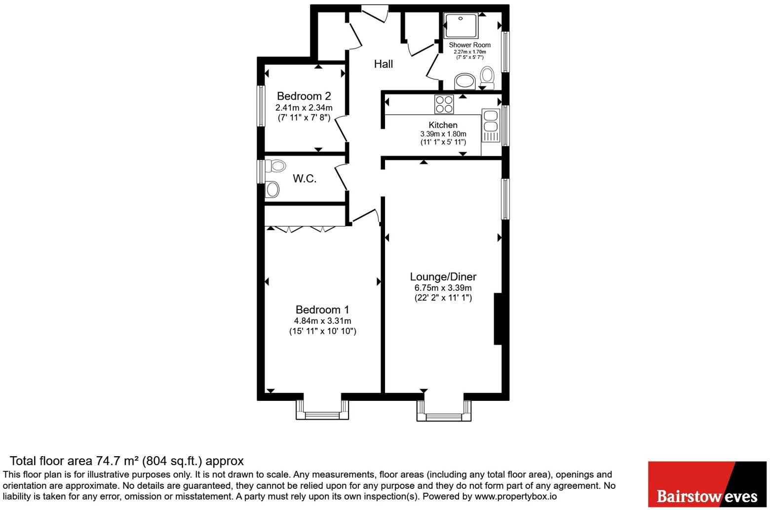 Wickham Road, Croydon, CR0 floorplan