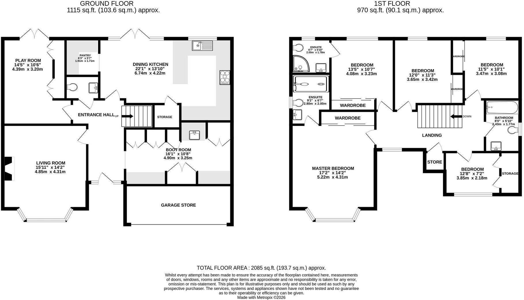 Orrell Crescent, Woodford, SK7 floorplan