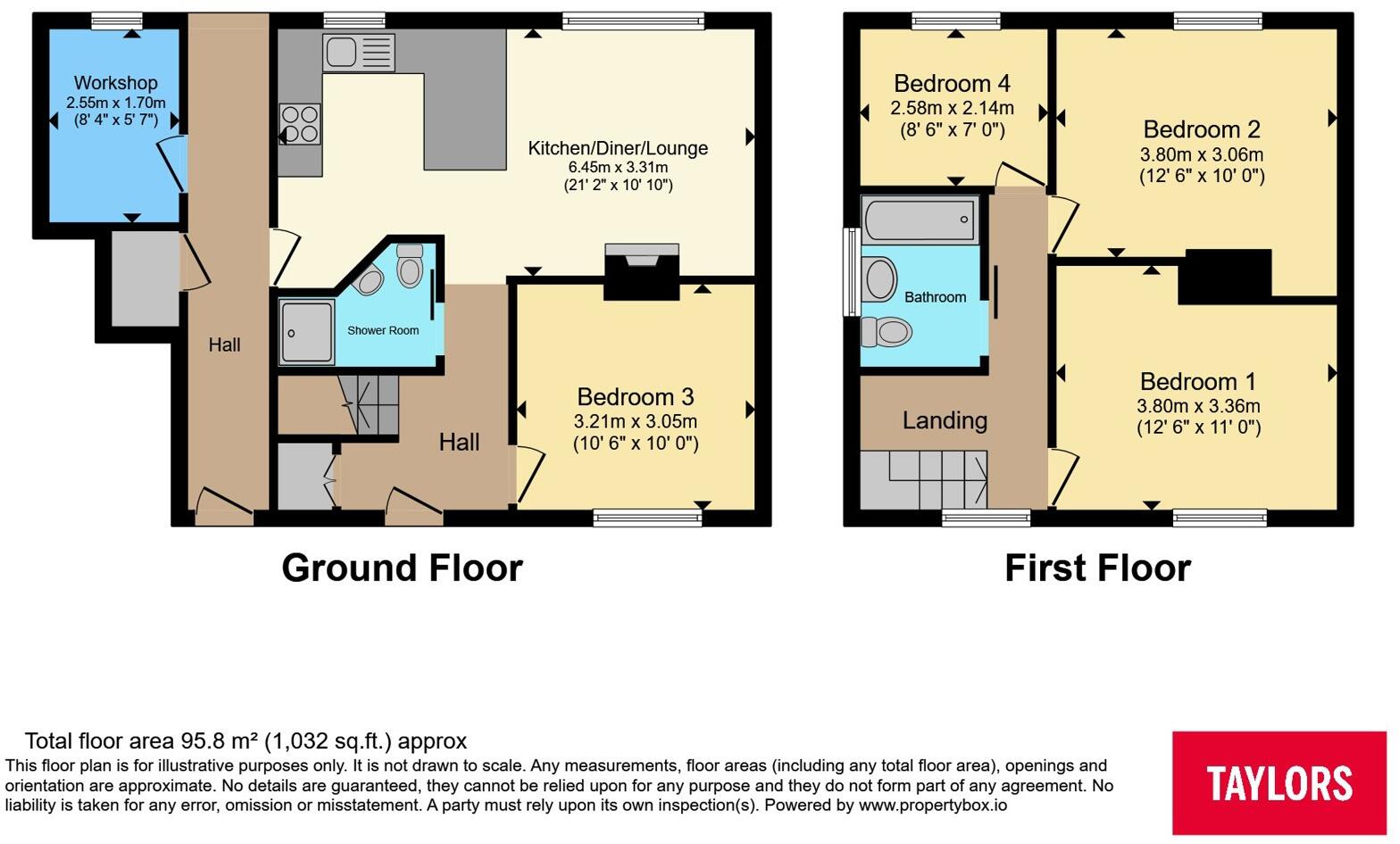 Barkers Lane, Bedford, Bedfordshire, MK41 floorplan
