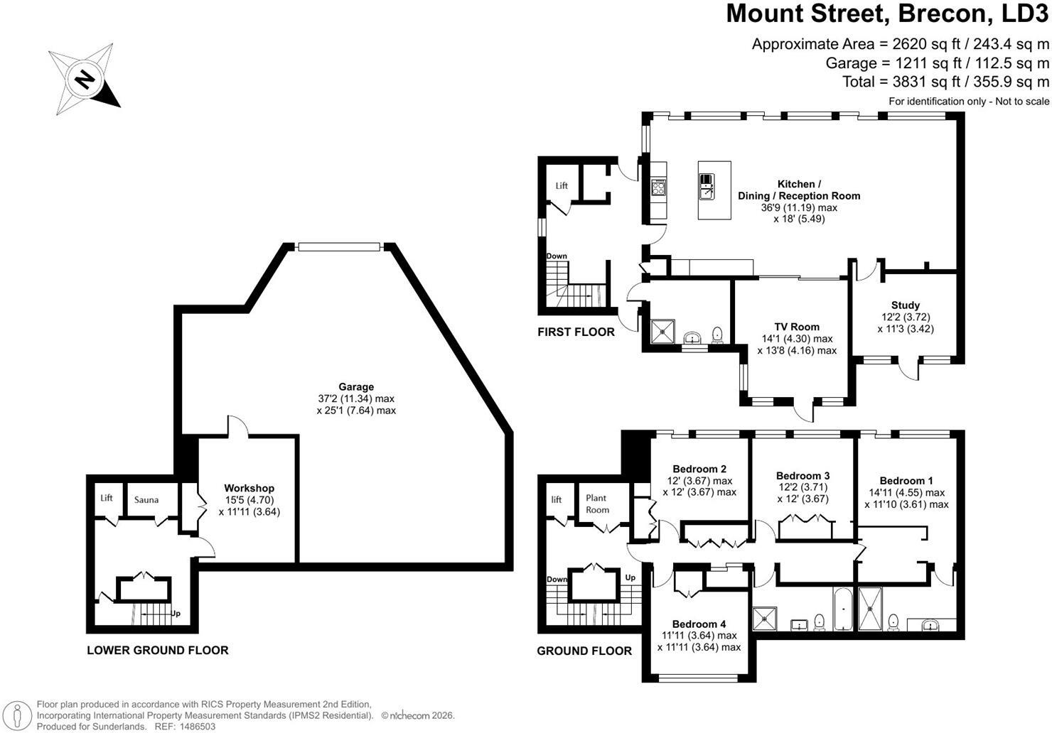 Mount Street, Brecon floorplan