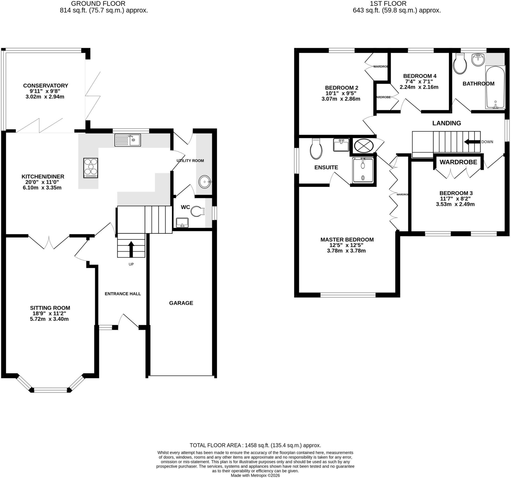 Hunters Way, Spencers Wood, Reading, RG7 floorplan