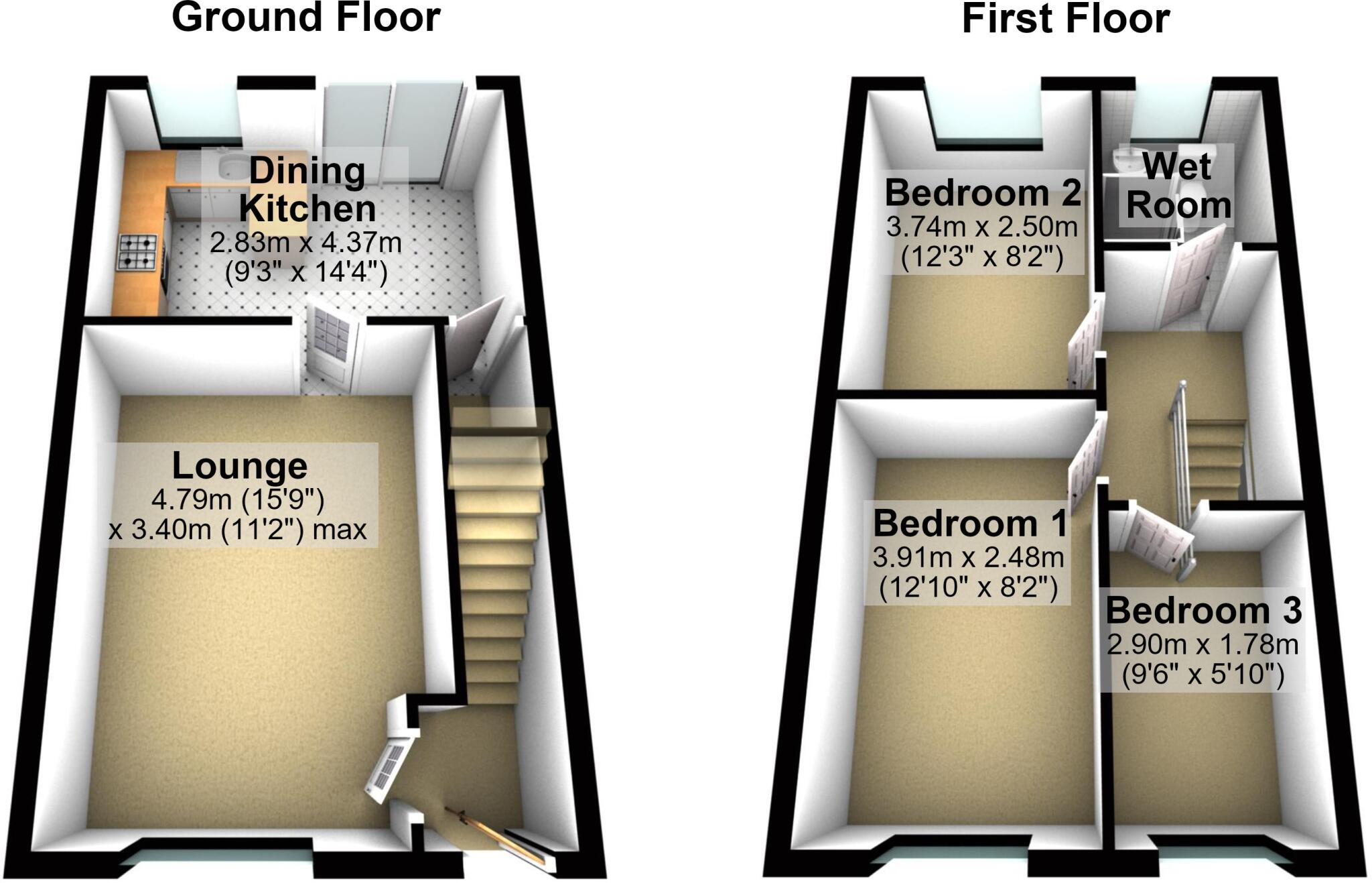 Denby Close, Liversedge, WF15 floorplan