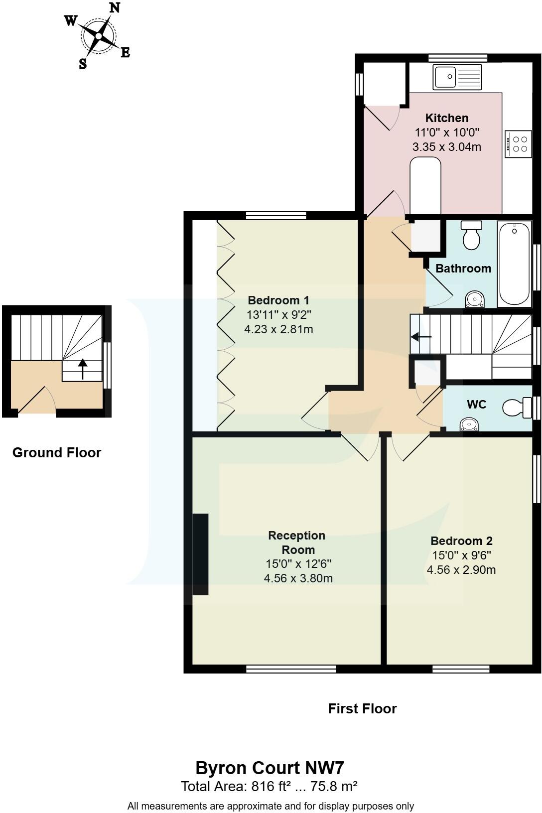 Byron Court, Byron Road, Mill Hill, London, NW7 floorplan