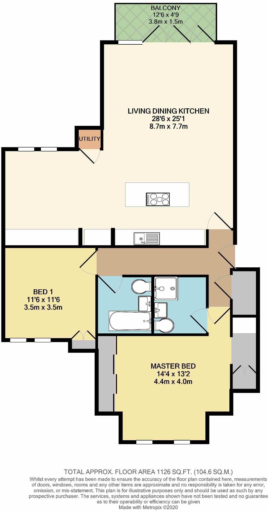 6 Dore Lodge Apartments, Dore Road, Sheffield floorplan