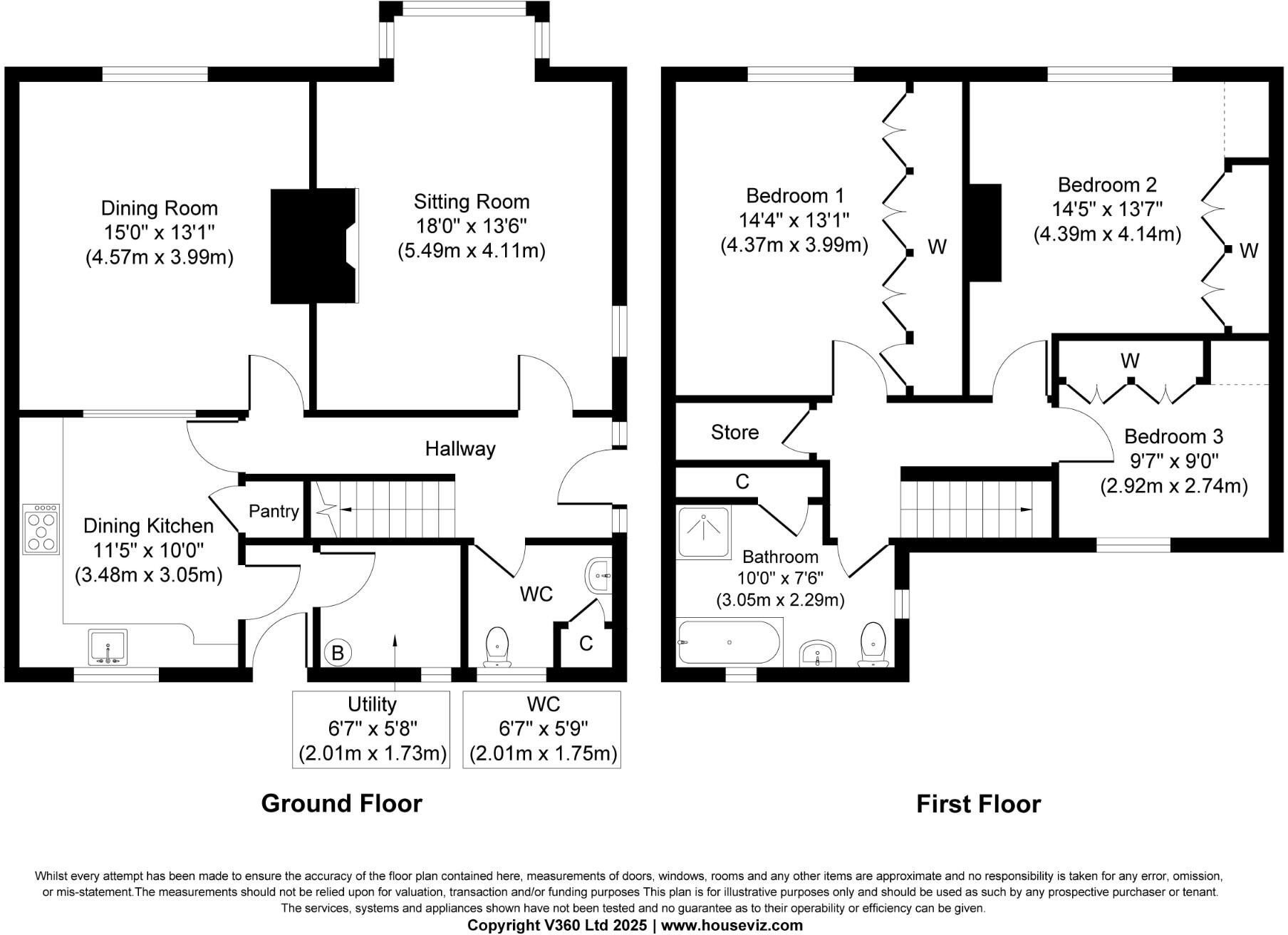 The Poplars, Bar House Lane, Utley BD20 6HQ floorplan