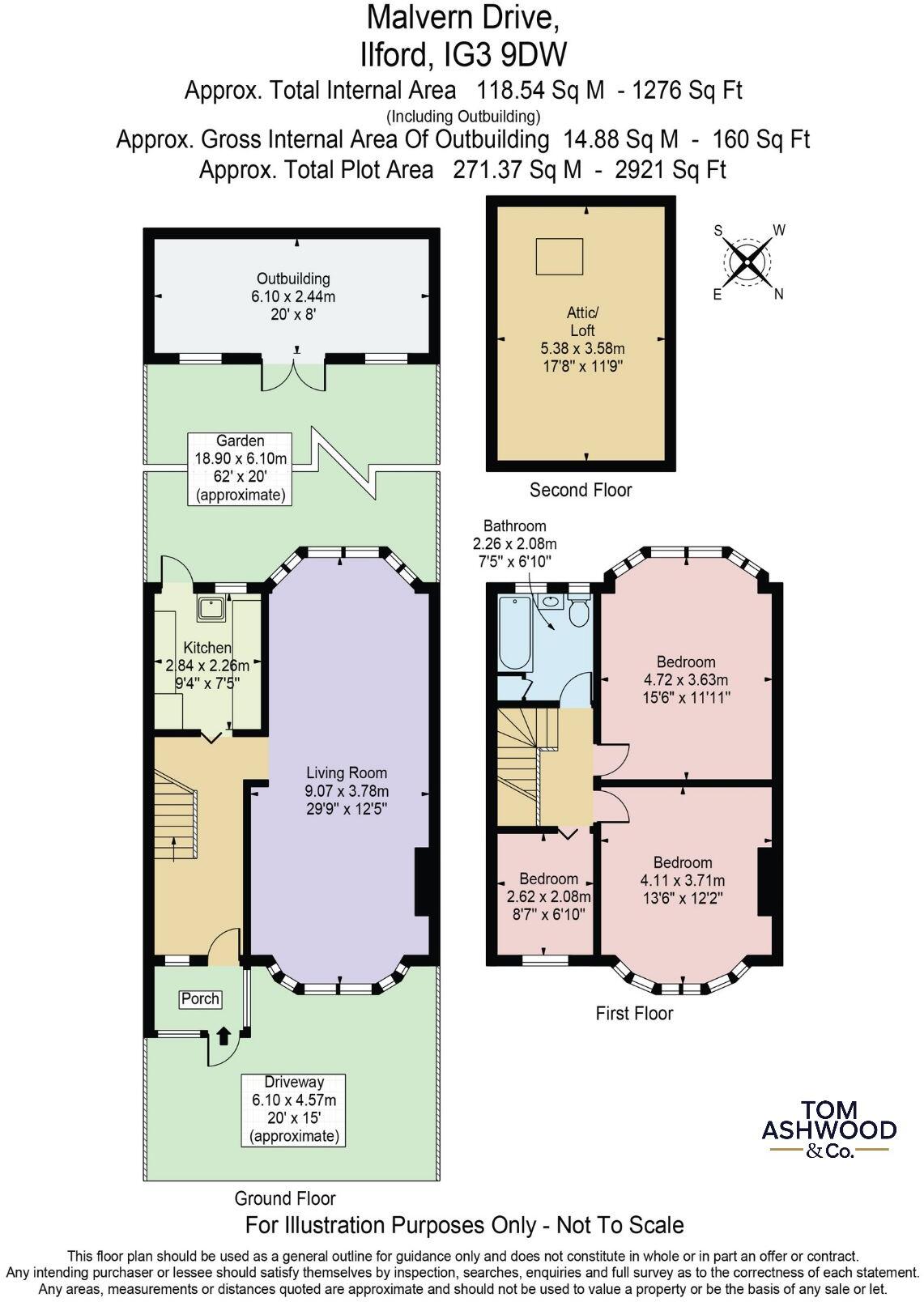 Malvern Drive, Ilford, IG3 floorplan