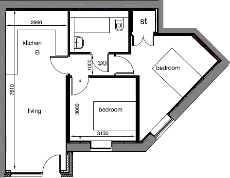 **MODERN** Burch House, Park Terr, Glossop, SK13 8HU floorplan