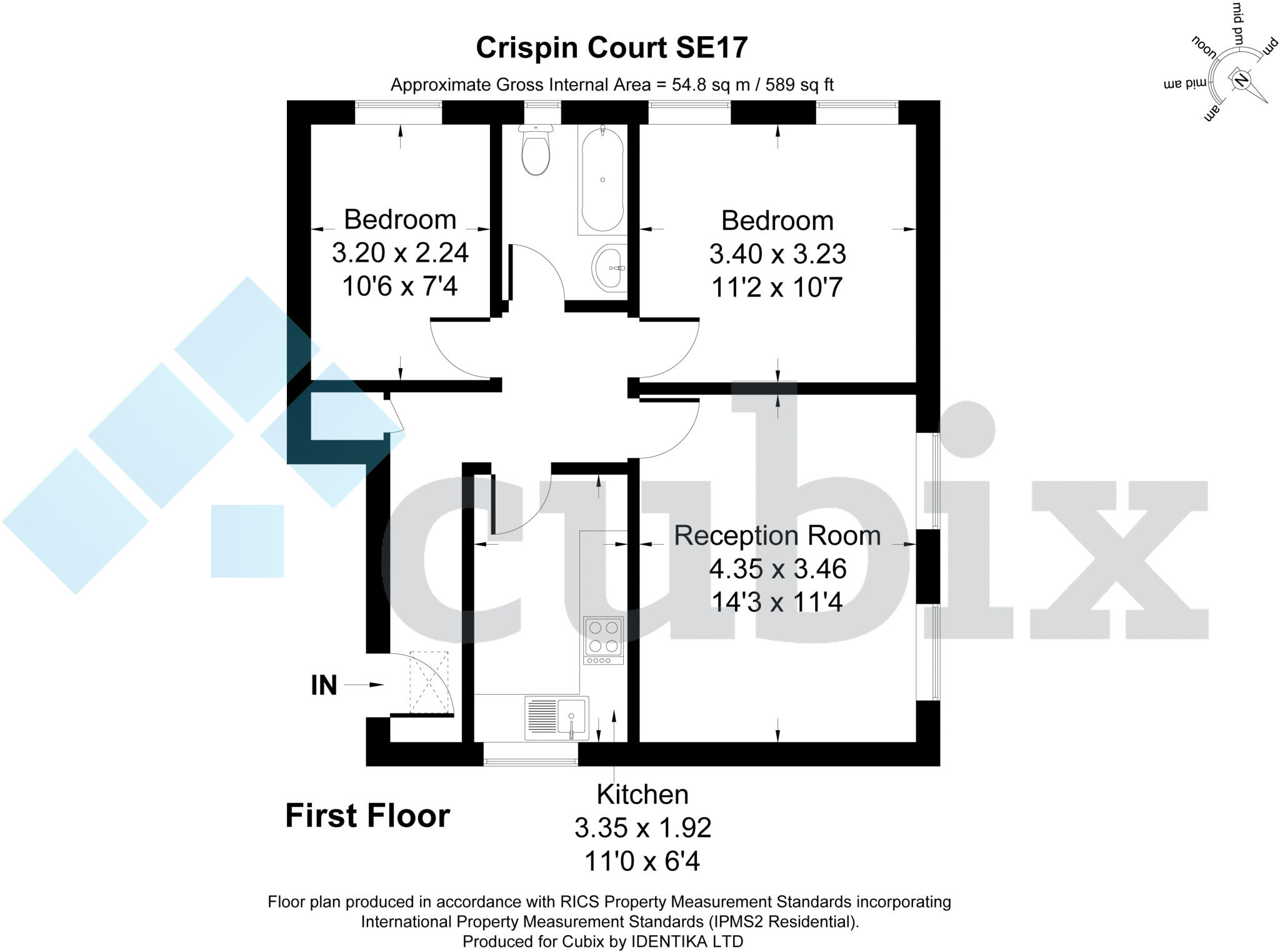 Crispin Court, Freemantle Street, Southwark, London floorplan