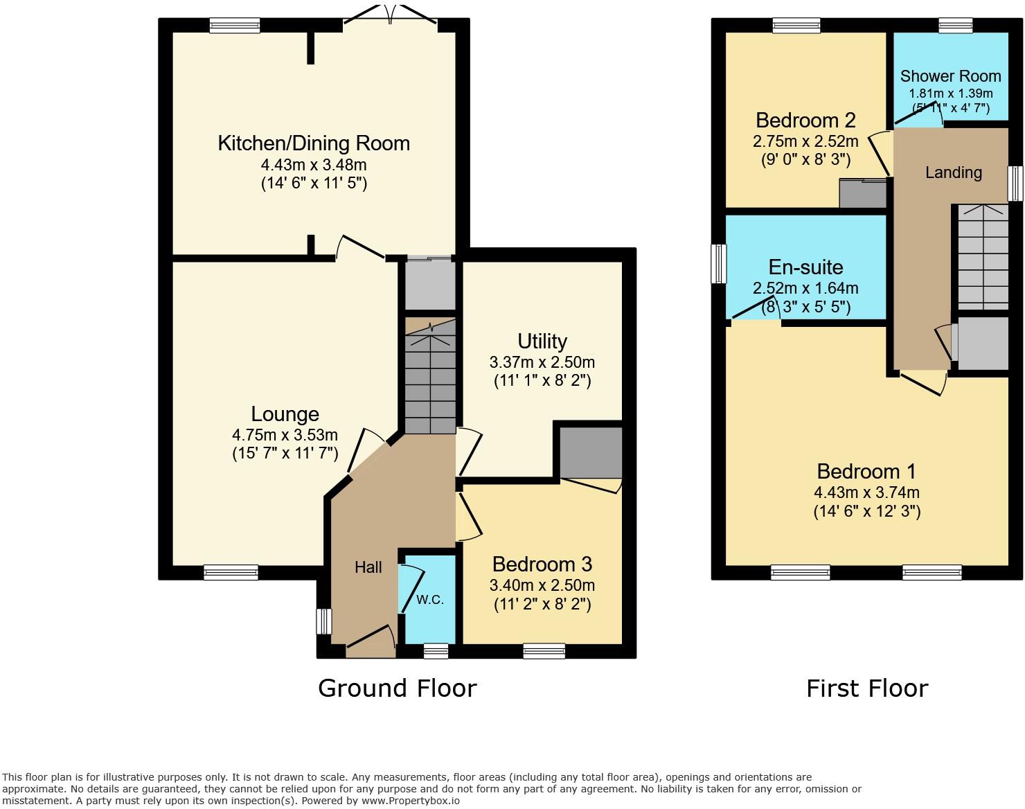 34, Foxdale Drive, Bonnybridge, Falkirk, FK4 2FE floorplan