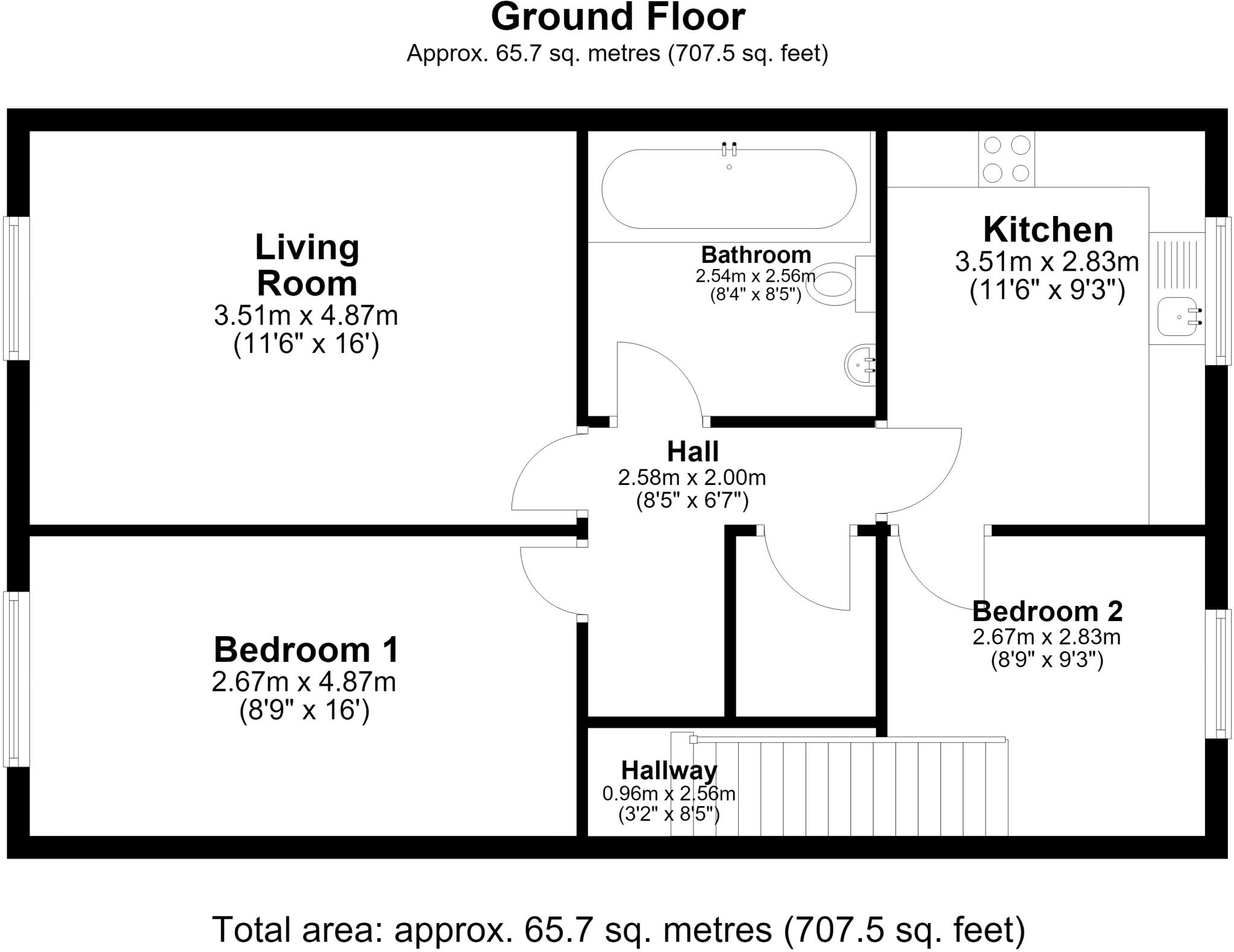 Owen Square Walmer CT14 floorplan