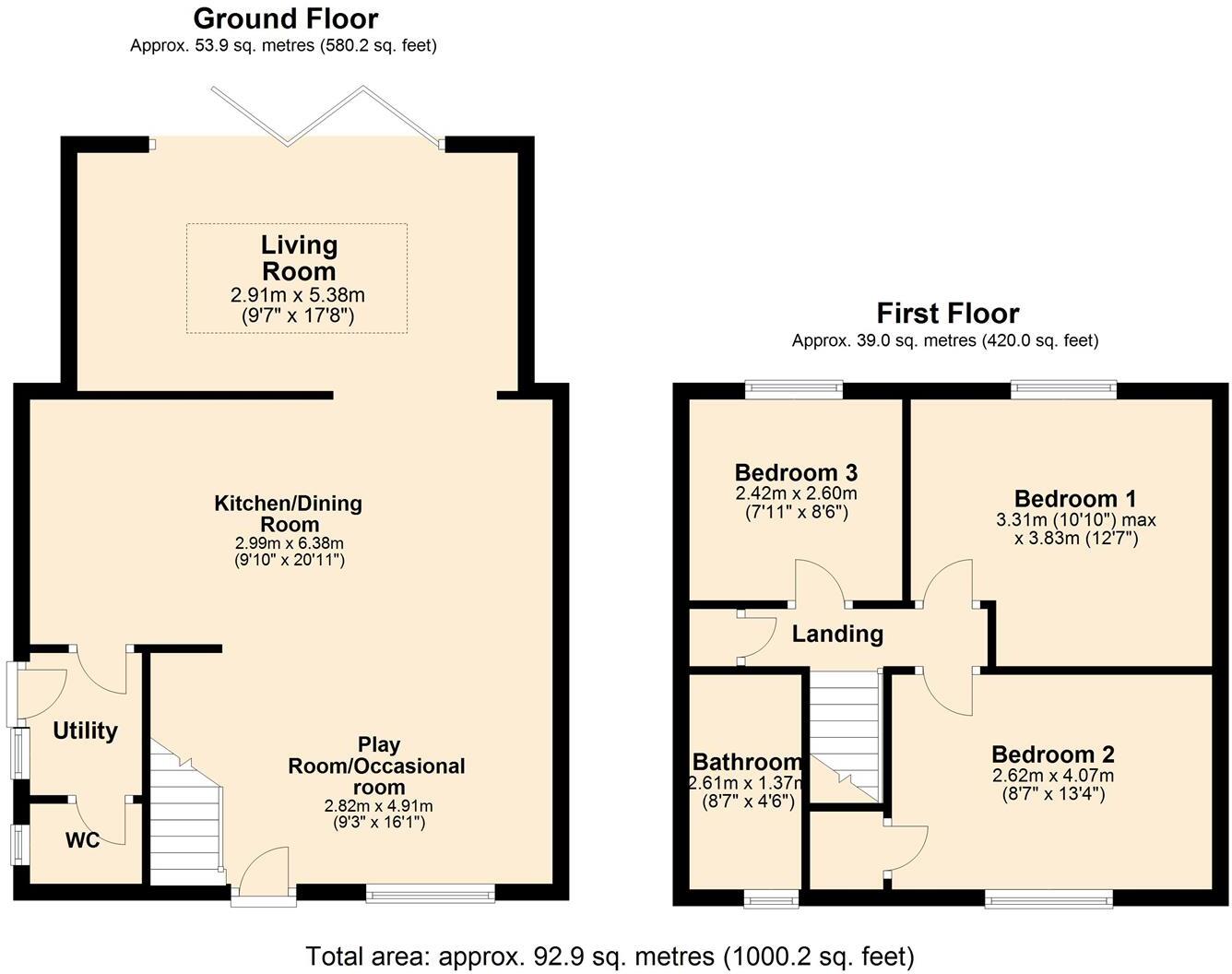 The Mount, Kippax, Leeds floorplan