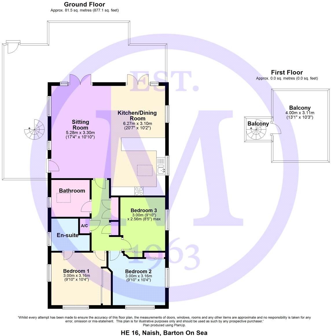 Hengistbury Heights, Hoburne Naish Holiday Park, Barton On Sea, Hampshire, BH25 floorplan
