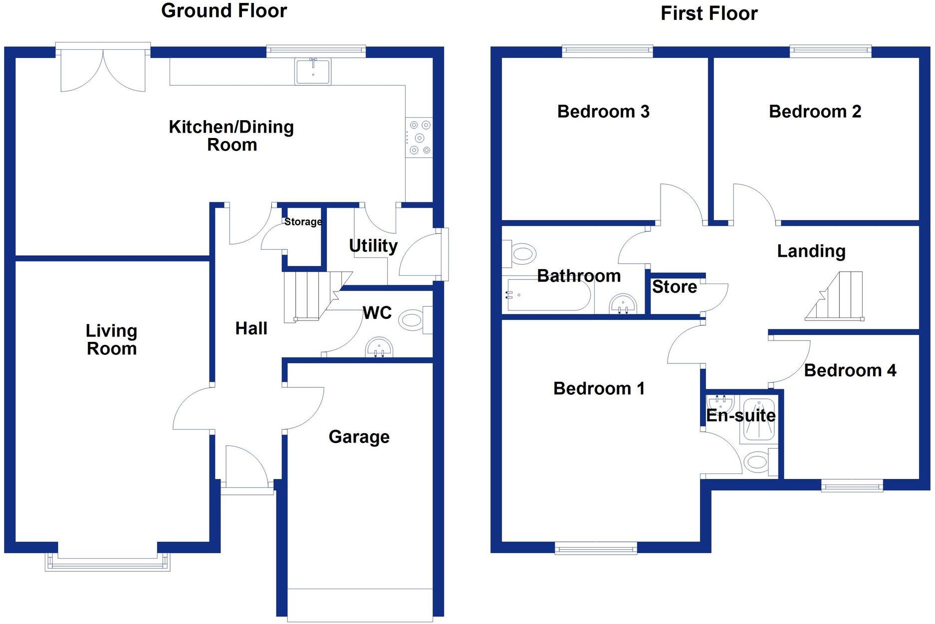 Hollin Way, Rawtenstall, BB4 floorplan