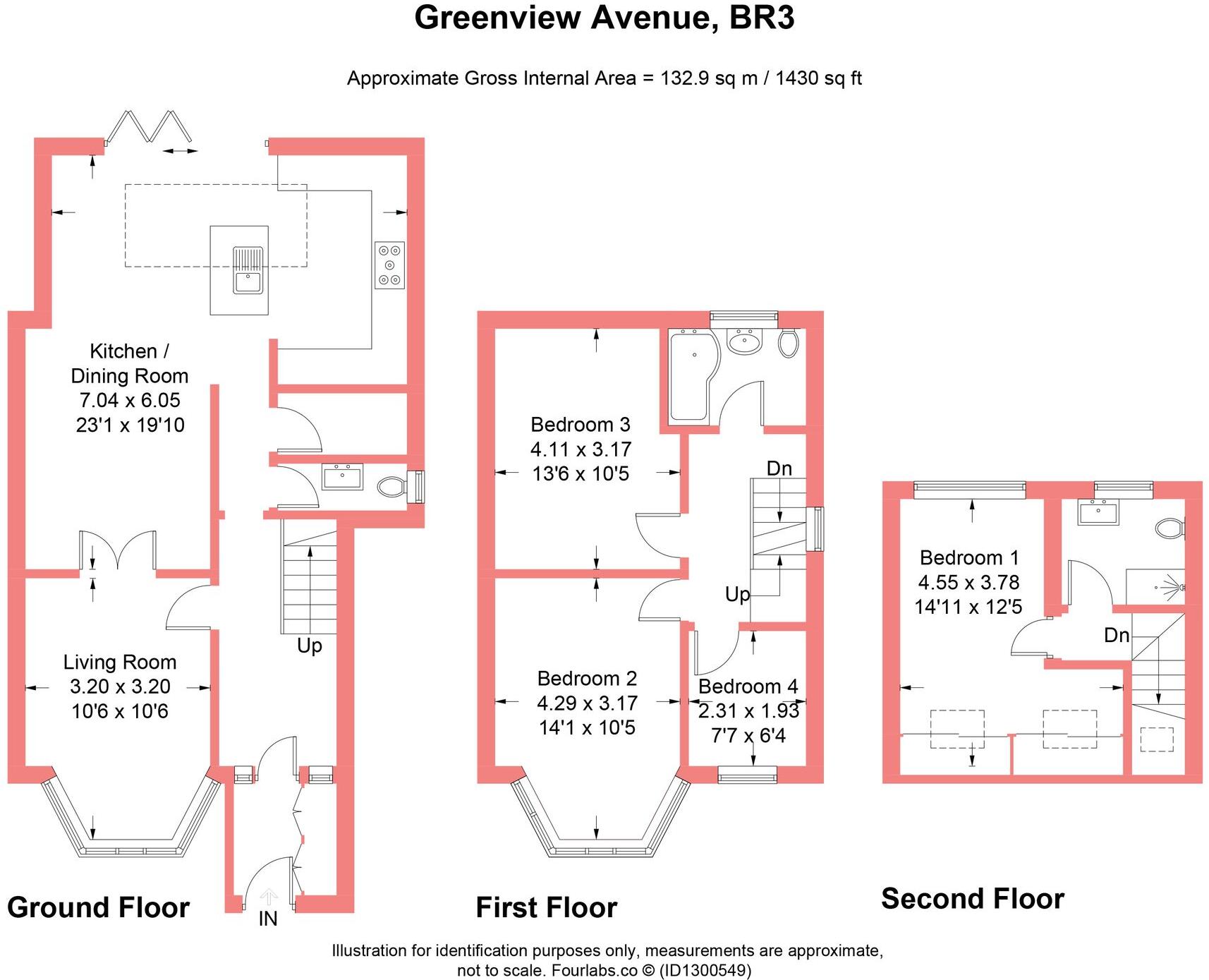 Greenview Avenue, Beckenham, BR3 floorplan