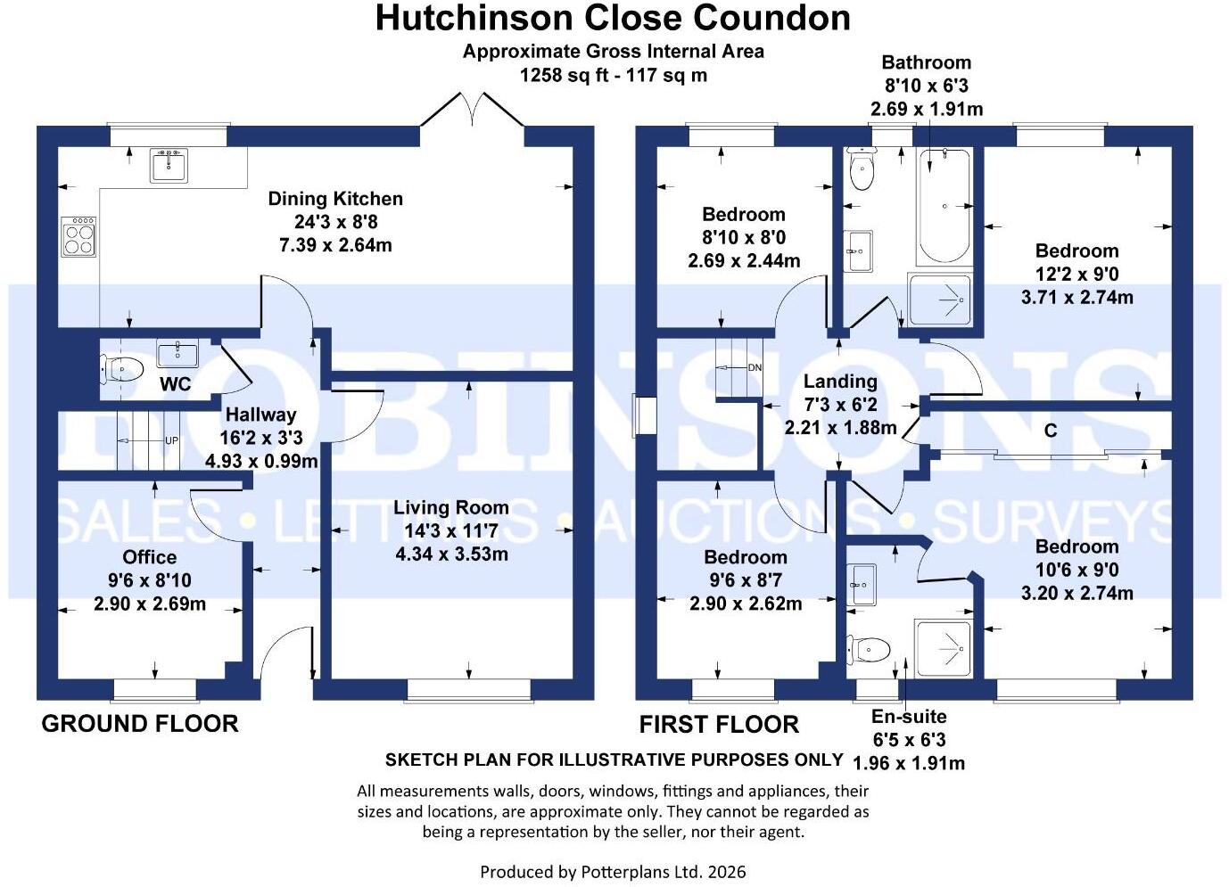 Hutchinson Close, Coundon, Bishop Auckland floorplan