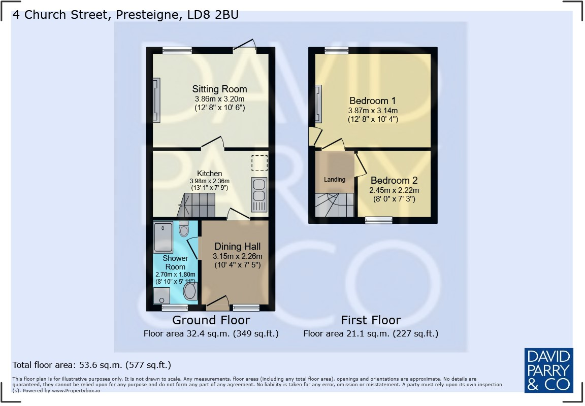 4 Church Street PRESTEIGNE LD8 2BU floorplan