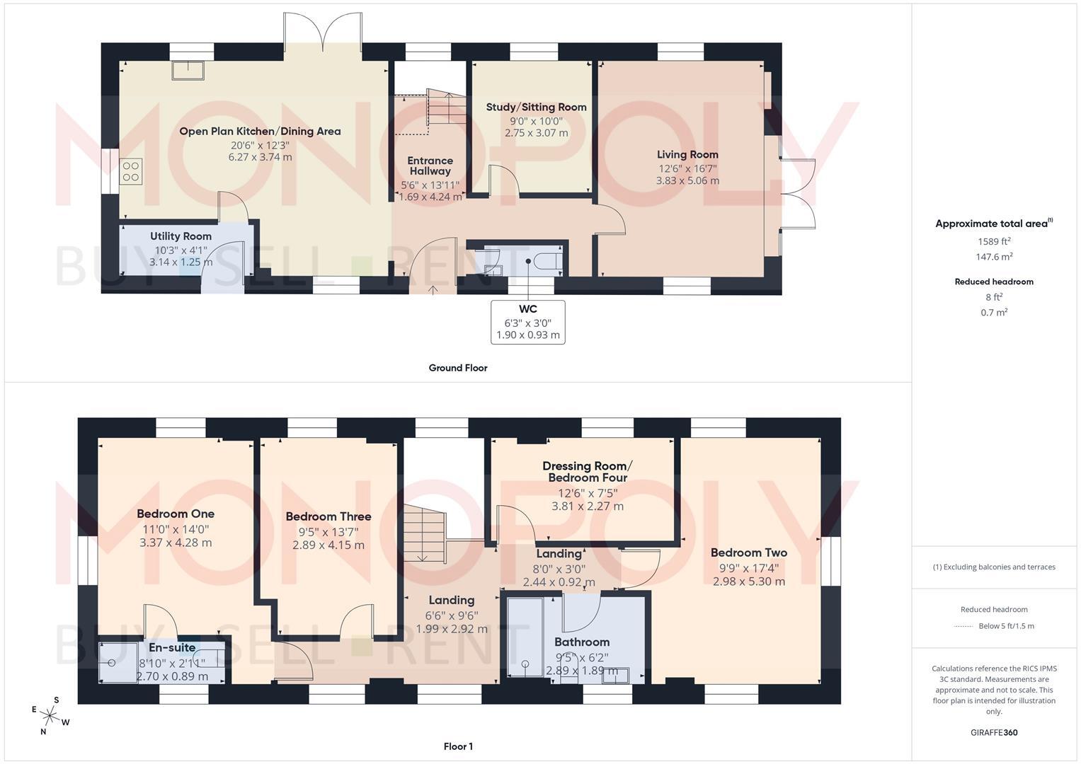 Cymau, Wrexham floorplan