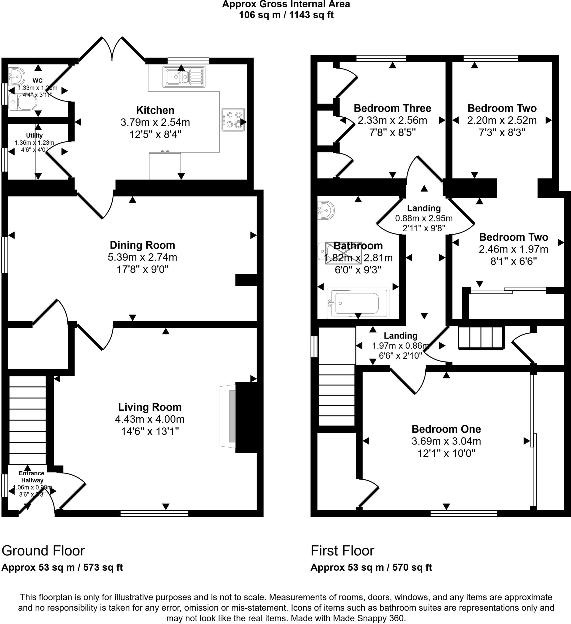 Poplar Road, Rhydyfelin, Pontypridd floorplan