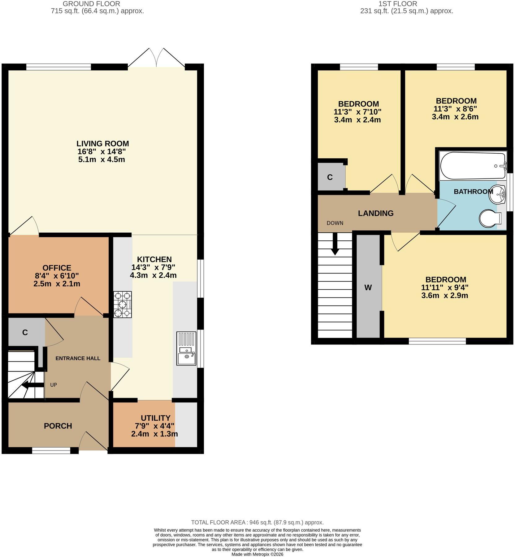 South Croft, Worcester, WR2 floorplan