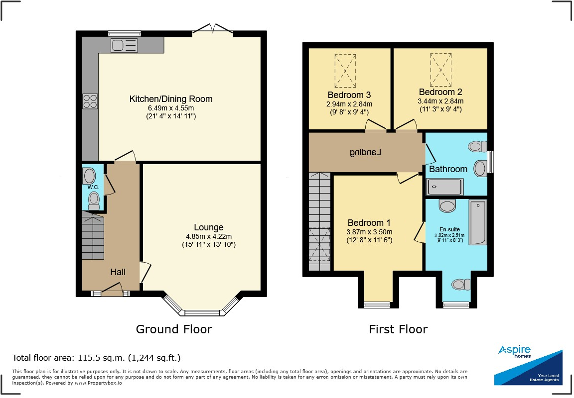 Front Road, Murrow, Wisbech, Cambs, PE13 4JQ floorplan