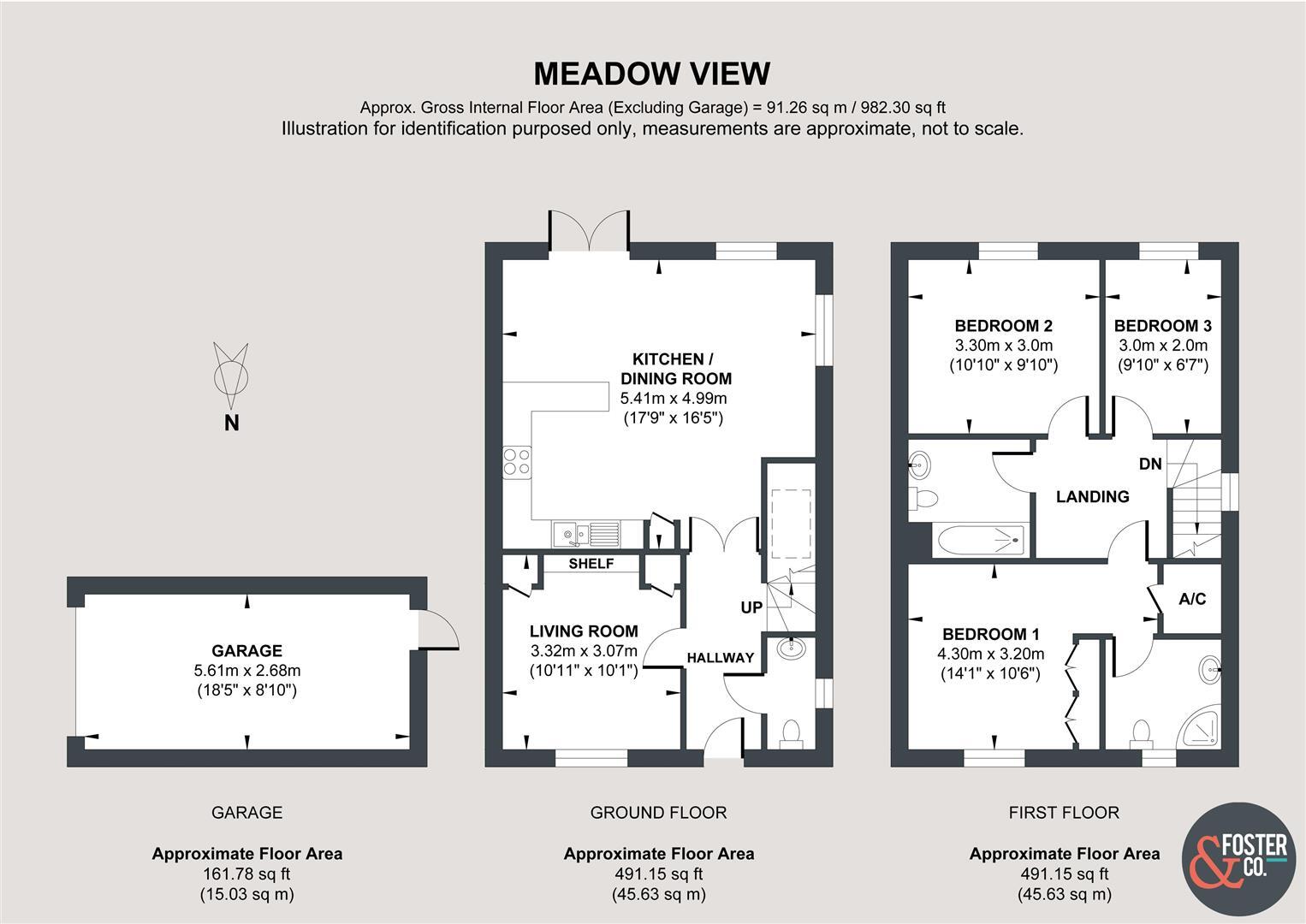 Meadow View, Sayers Common floorplan
