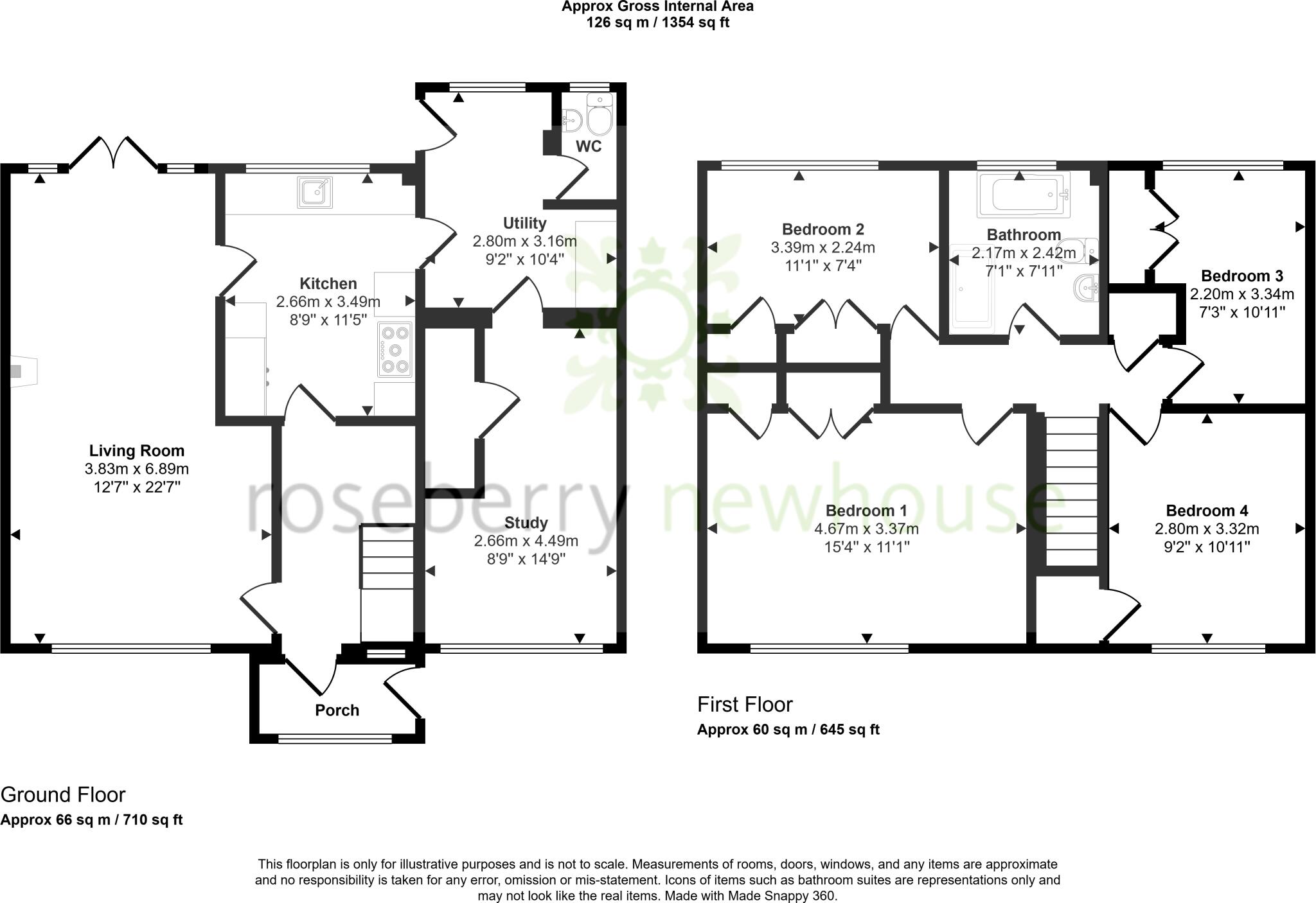 Roseberry Avenue, Stokesley, North Yorkshire floorplan