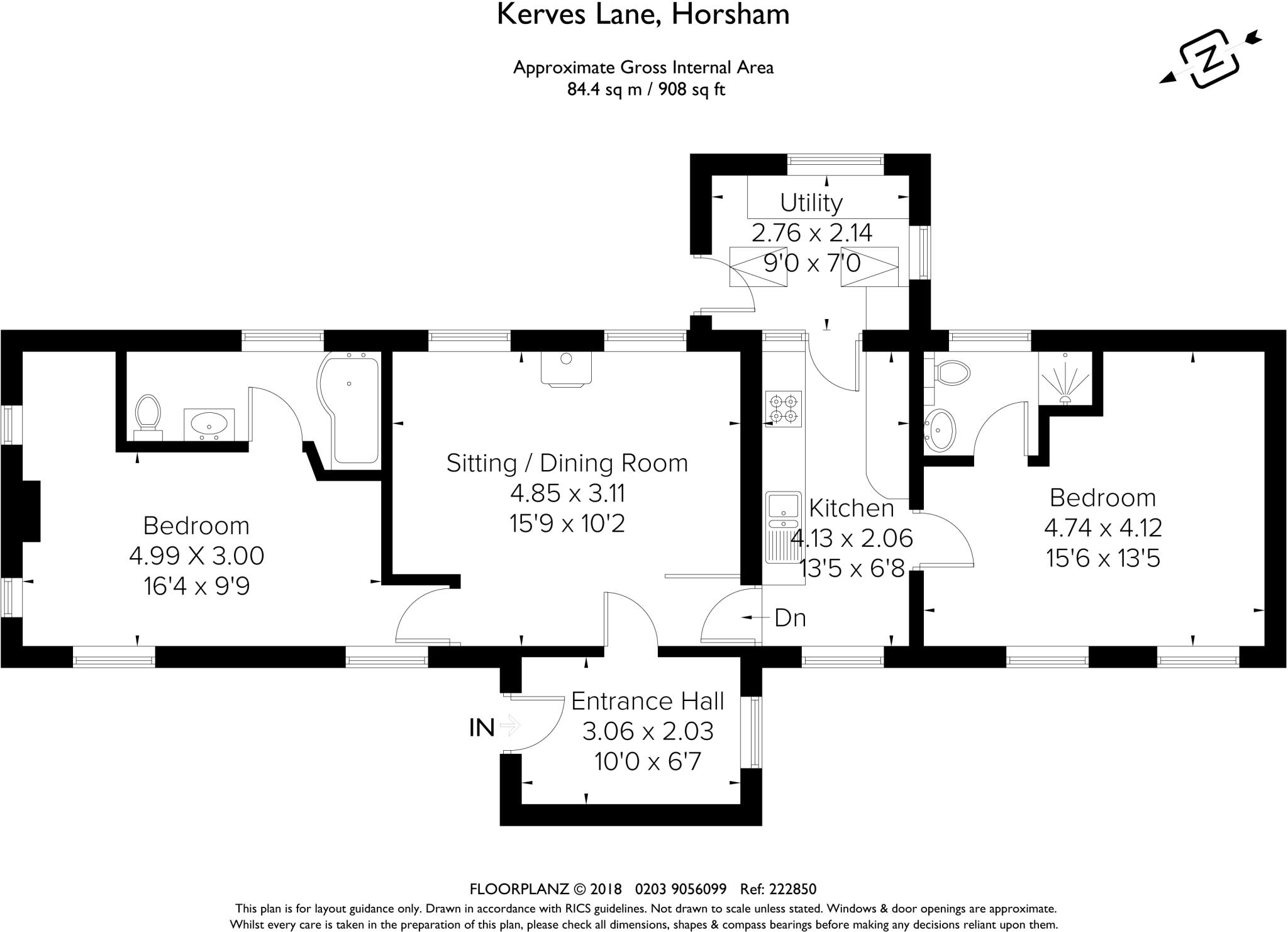 Kerves Lane, Horsham, RH13 floorplan