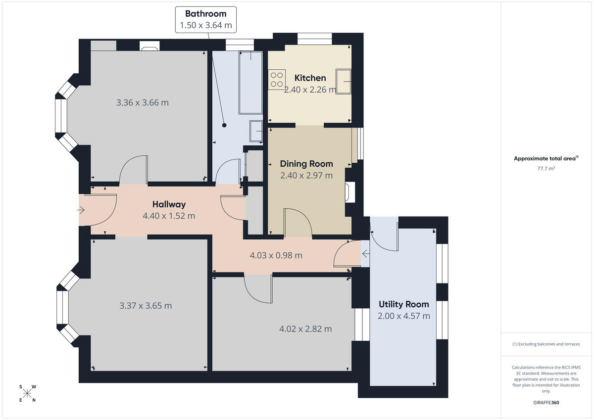 BALTHANGIE VILLA, New Byth, AB53 floorplan