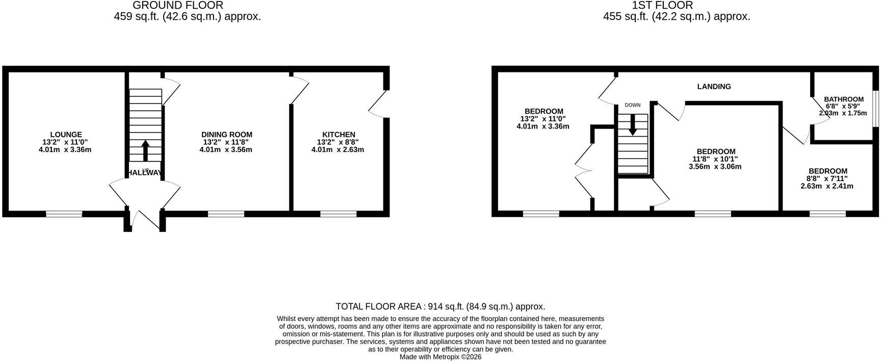 Tunwell Lane, Corby floorplan