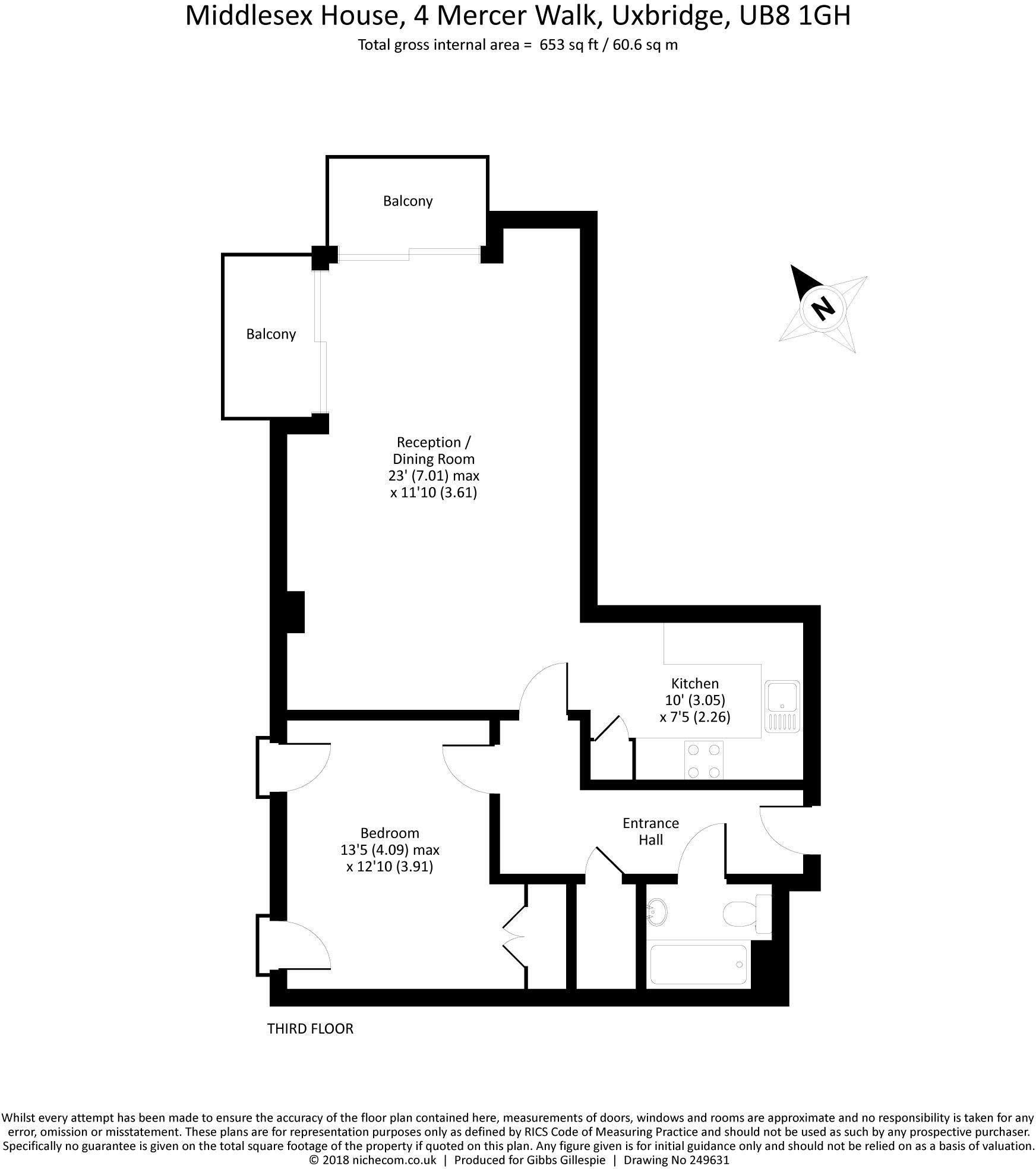 Middlesex House, 4 Mercer Walk, Uxbridge, UB8 floorplan