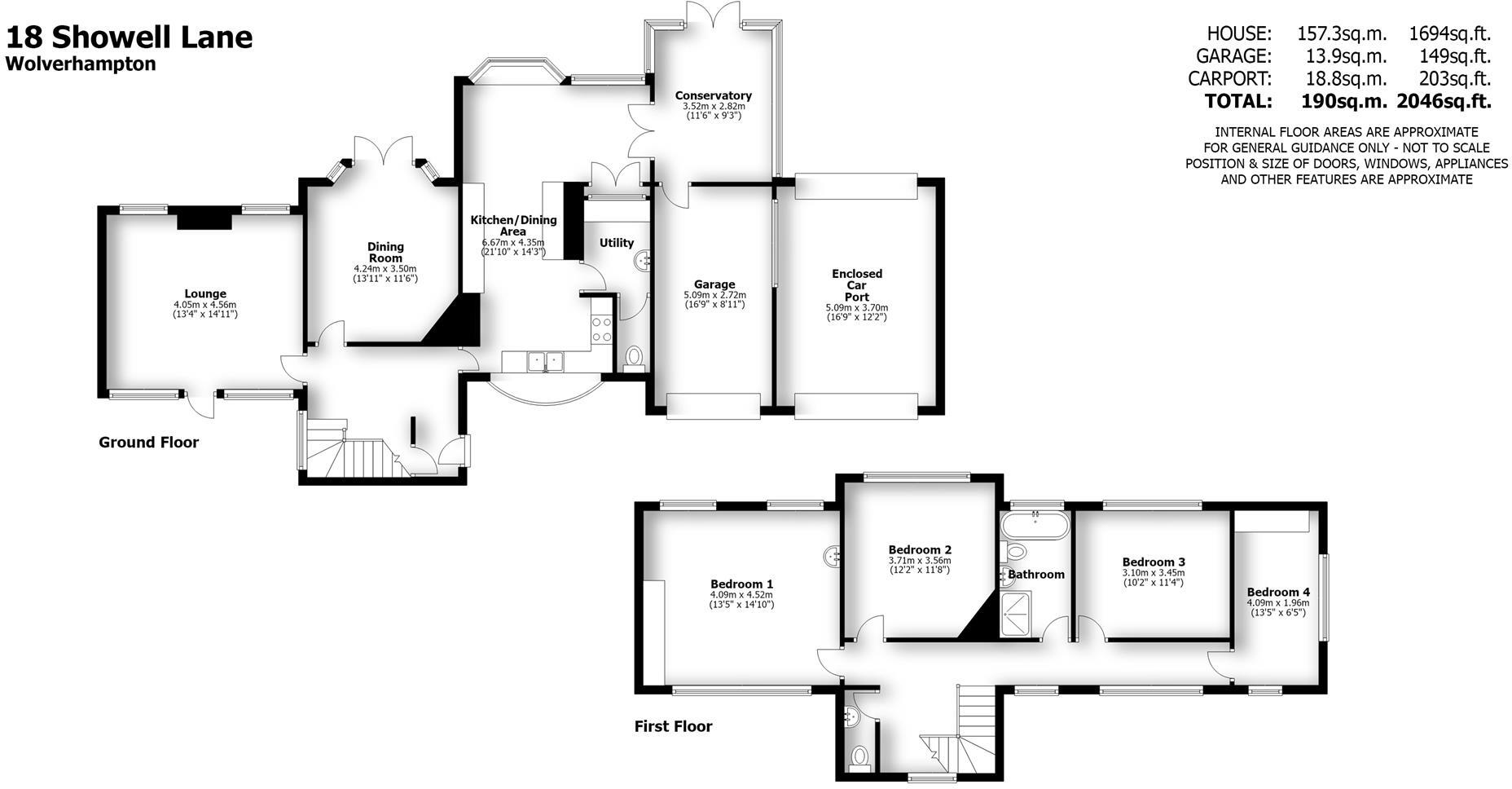 Showell Lane, Wolverhampton floorplan