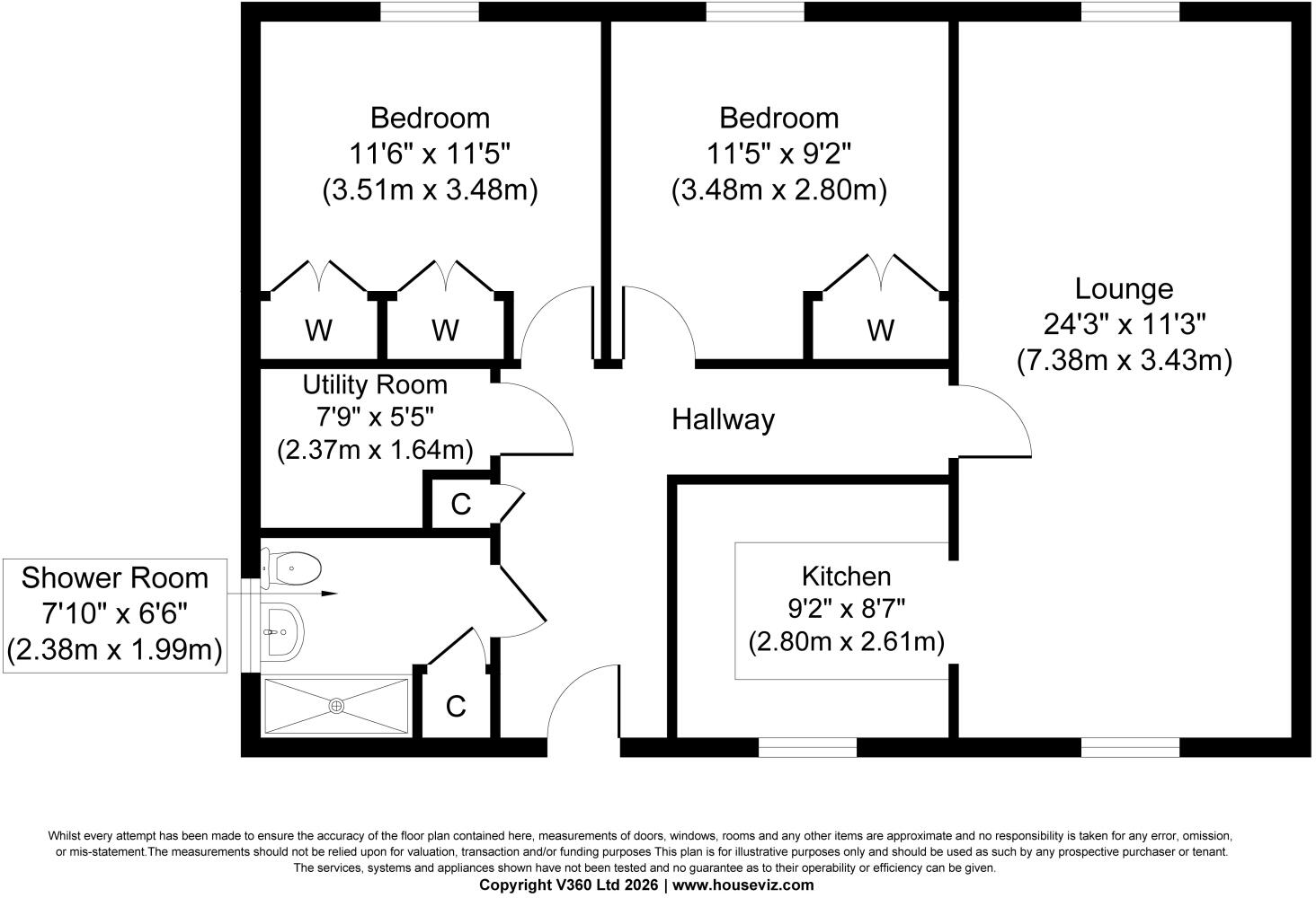 Academy Court, Irvine, KA12 floorplan