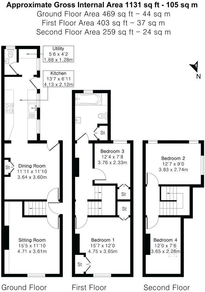 Shalford, Guildford, GU4 floorplan