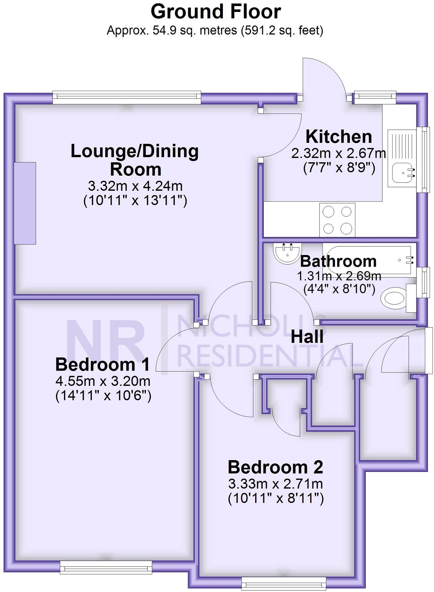 Vernon Close, West Ewell, Surrey. KT19 floorplan