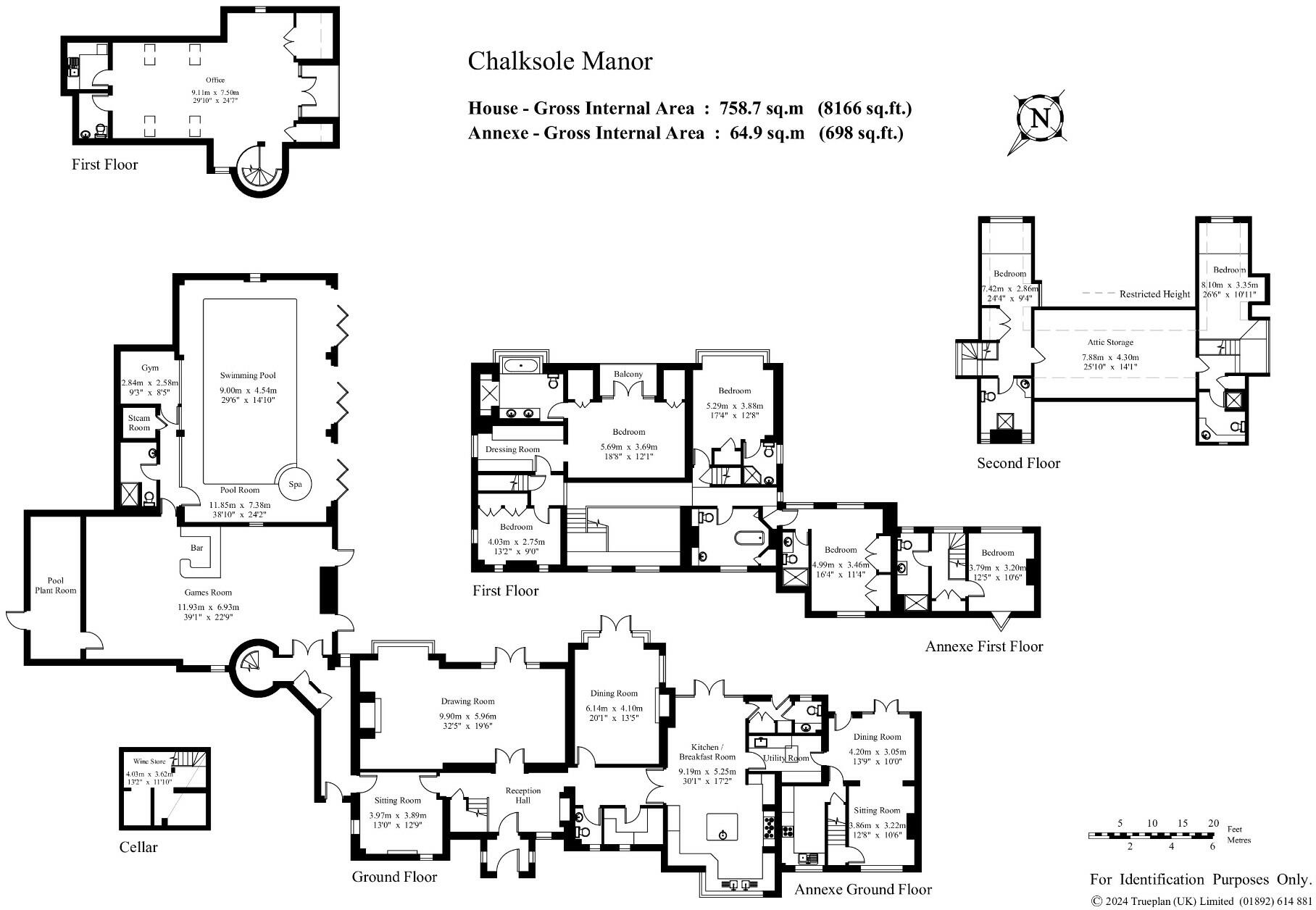 Lot 1 - House & Gardens - Chalksole Manor, Alkham, CT15 floorplan