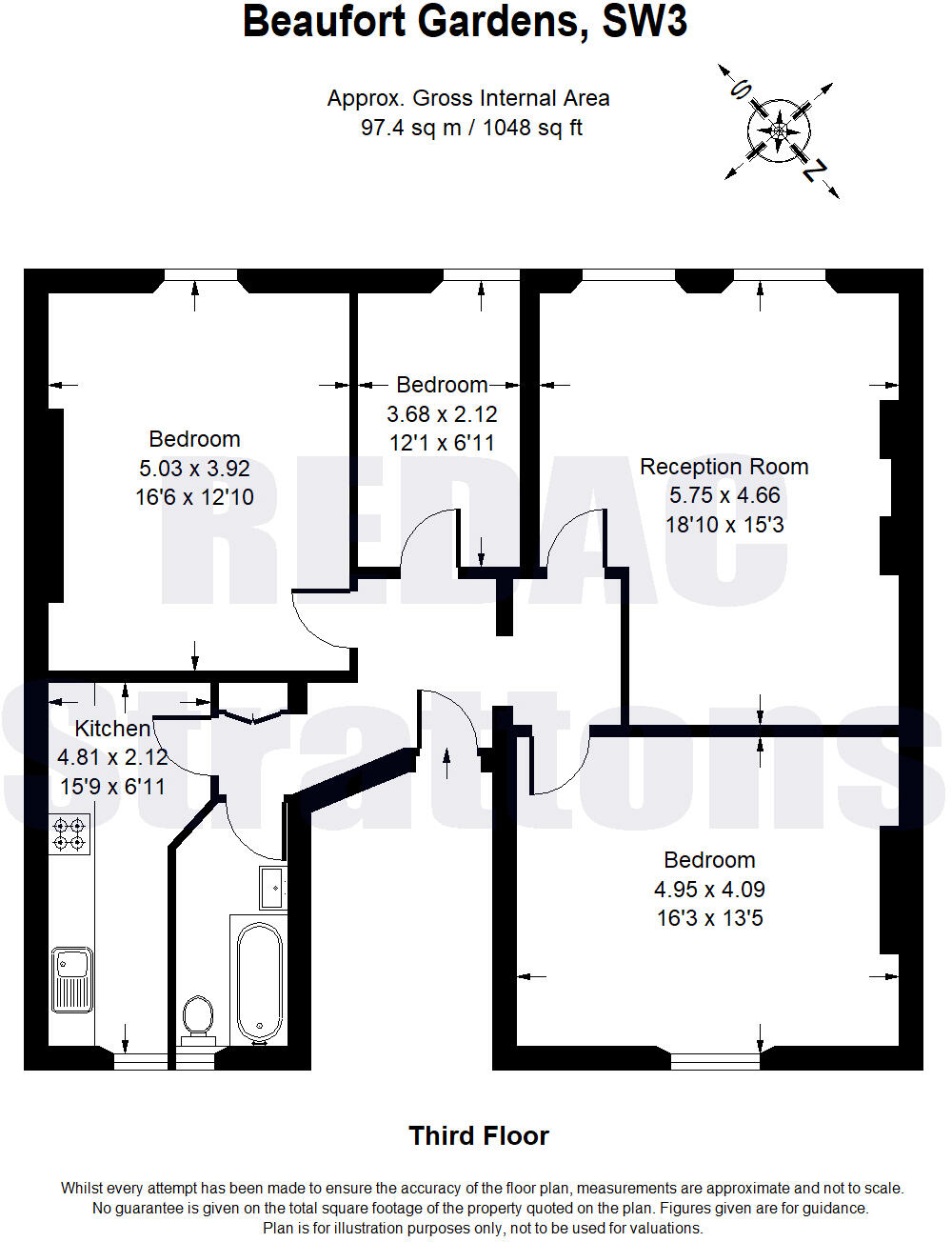 Beaufort Gardens, London SW3 floorplan