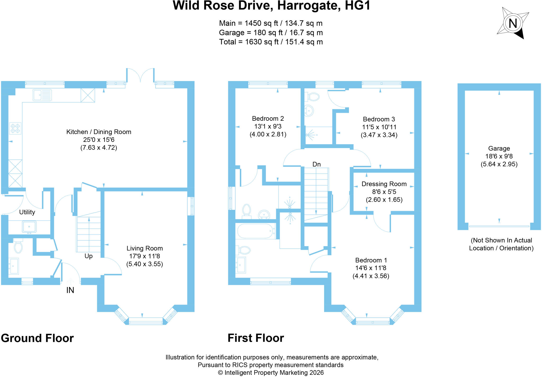 Wild Rose Drive, Harrogate, North Yorkshire, HG1 floorplan