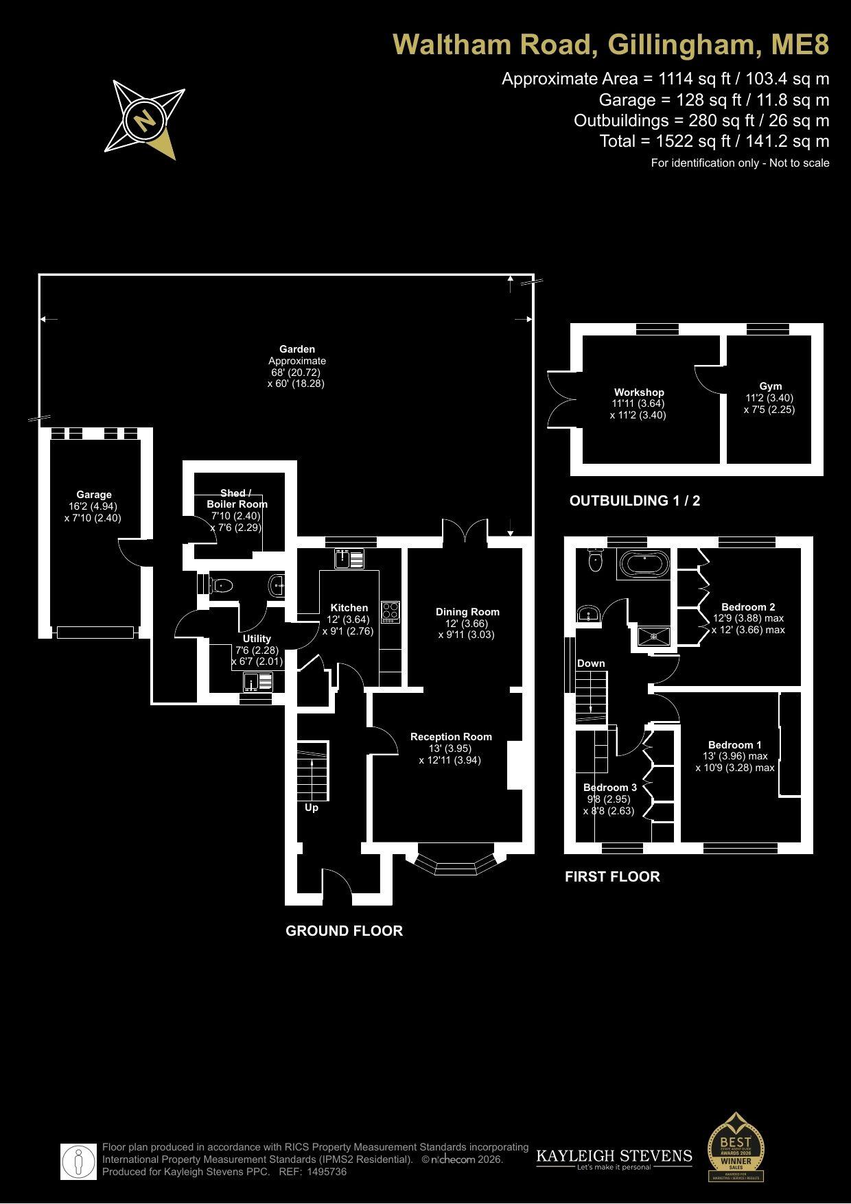 Spacious, individual and full of potential, with a south-facing garden, garage and superb outbuildings floorplan