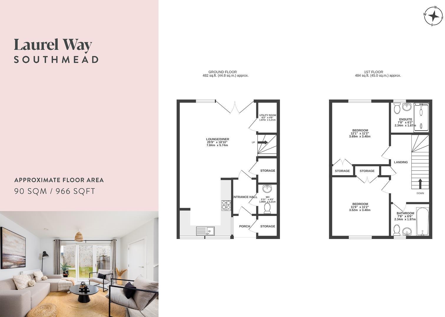 Laurel Way, Southmead floorplan