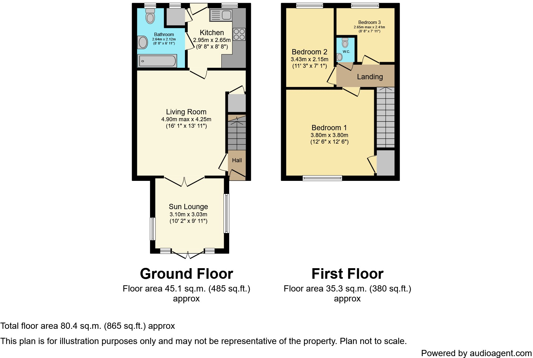 Wordsworth Road, Easington, Peterlee, Durham, SR8 3DP floorplan