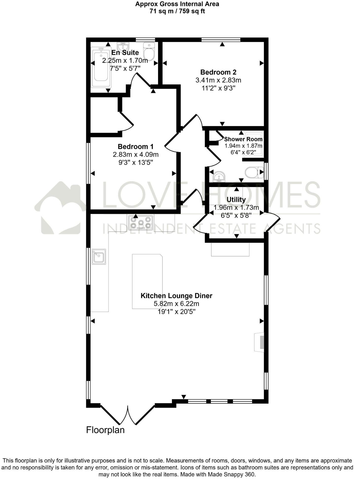 The Pines, Smallwood Hey floorplan