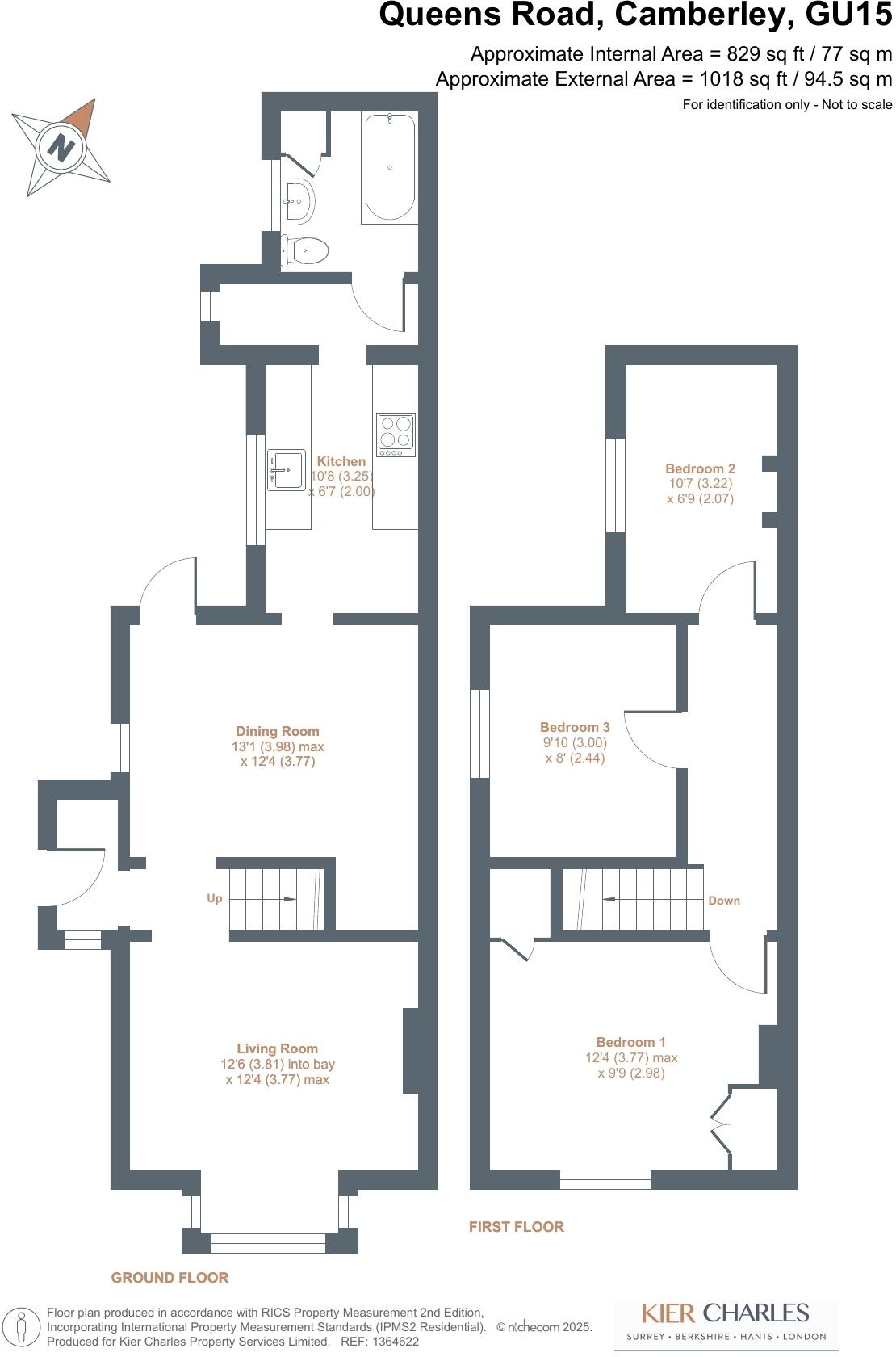 Queens Road, Camberley, Surrey, GU15 floorplan