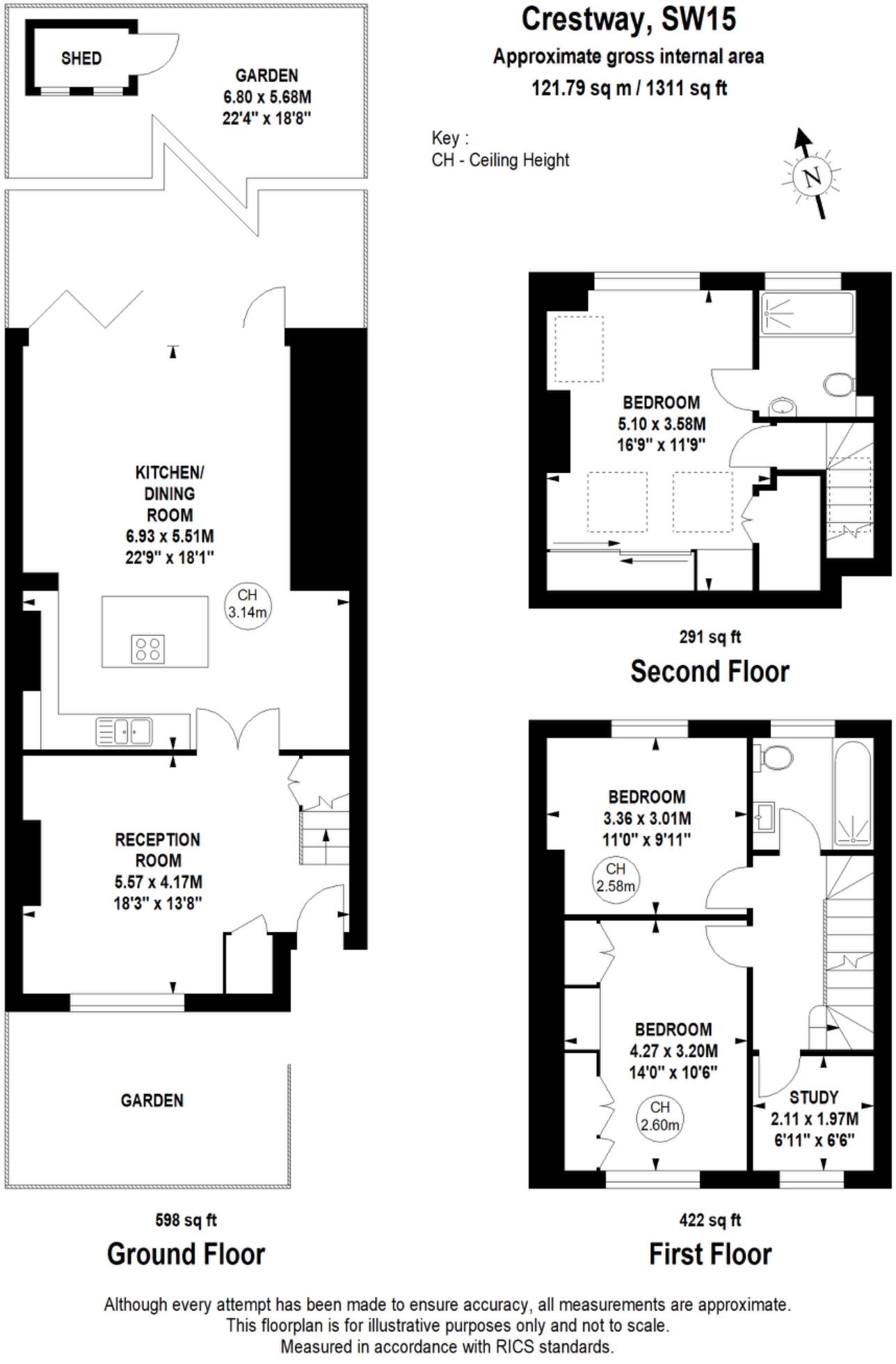 Crestway, London, SW15 floorplan