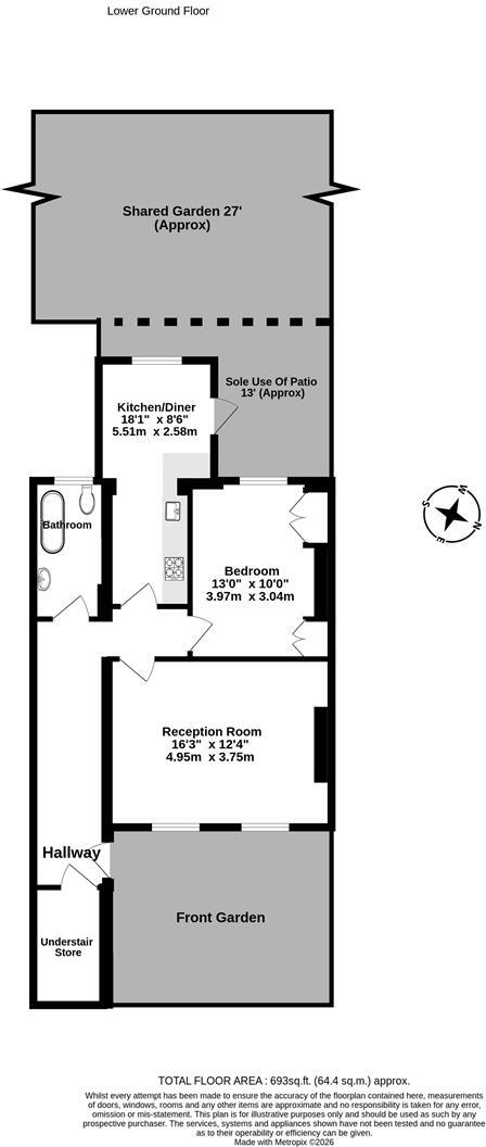 Bouverie Road, Stoke Newington, London floorplan