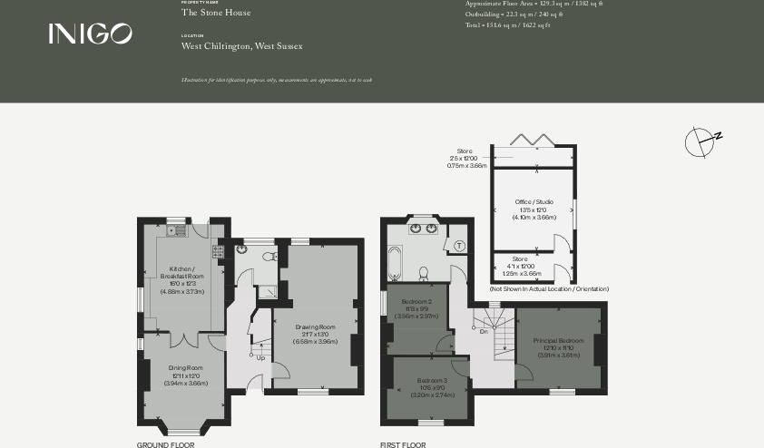 The Stone House, West Chiltington, West Sussex floorplan