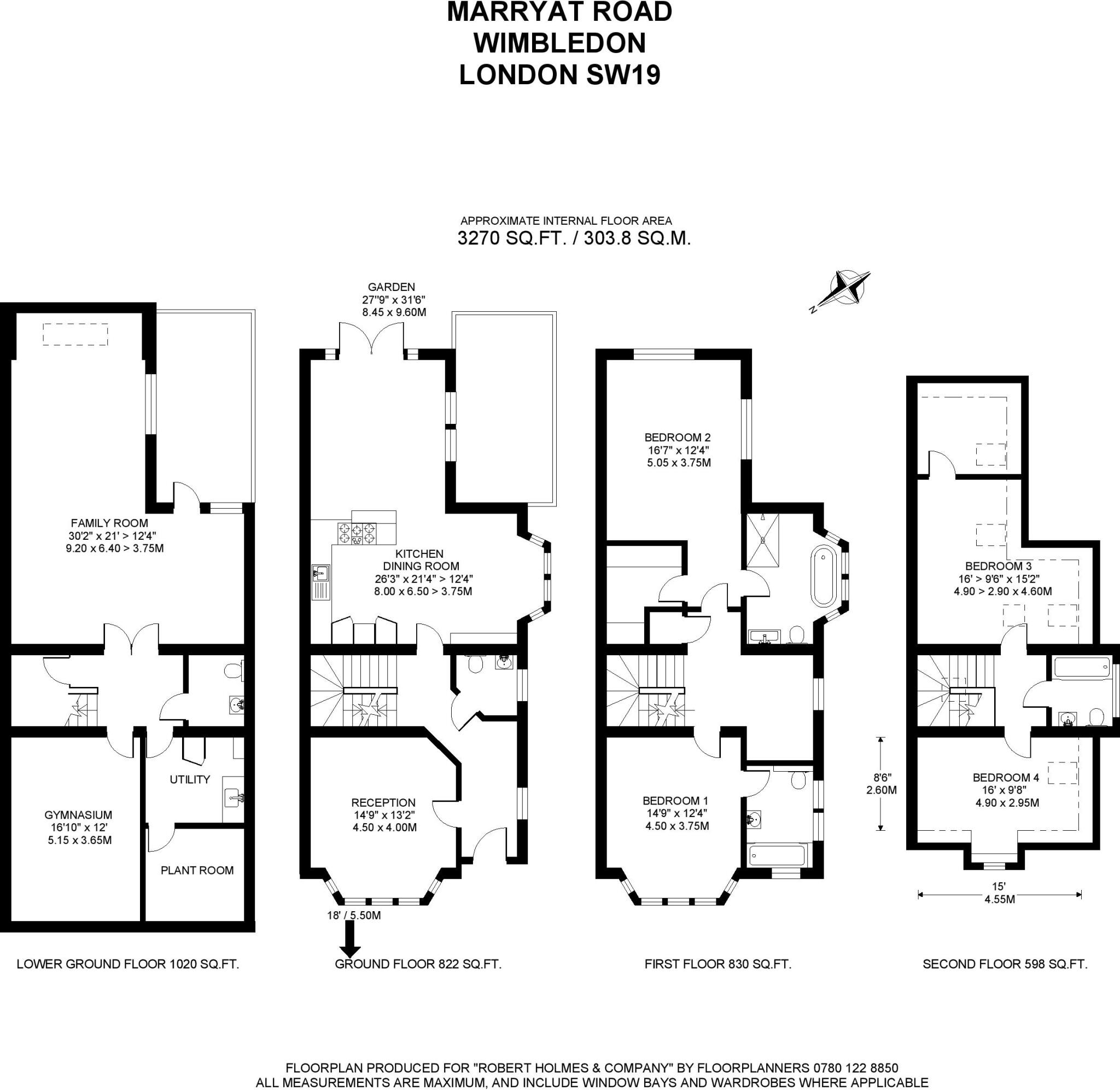 Marryat Road, Wimbledon, SW19 floorplan