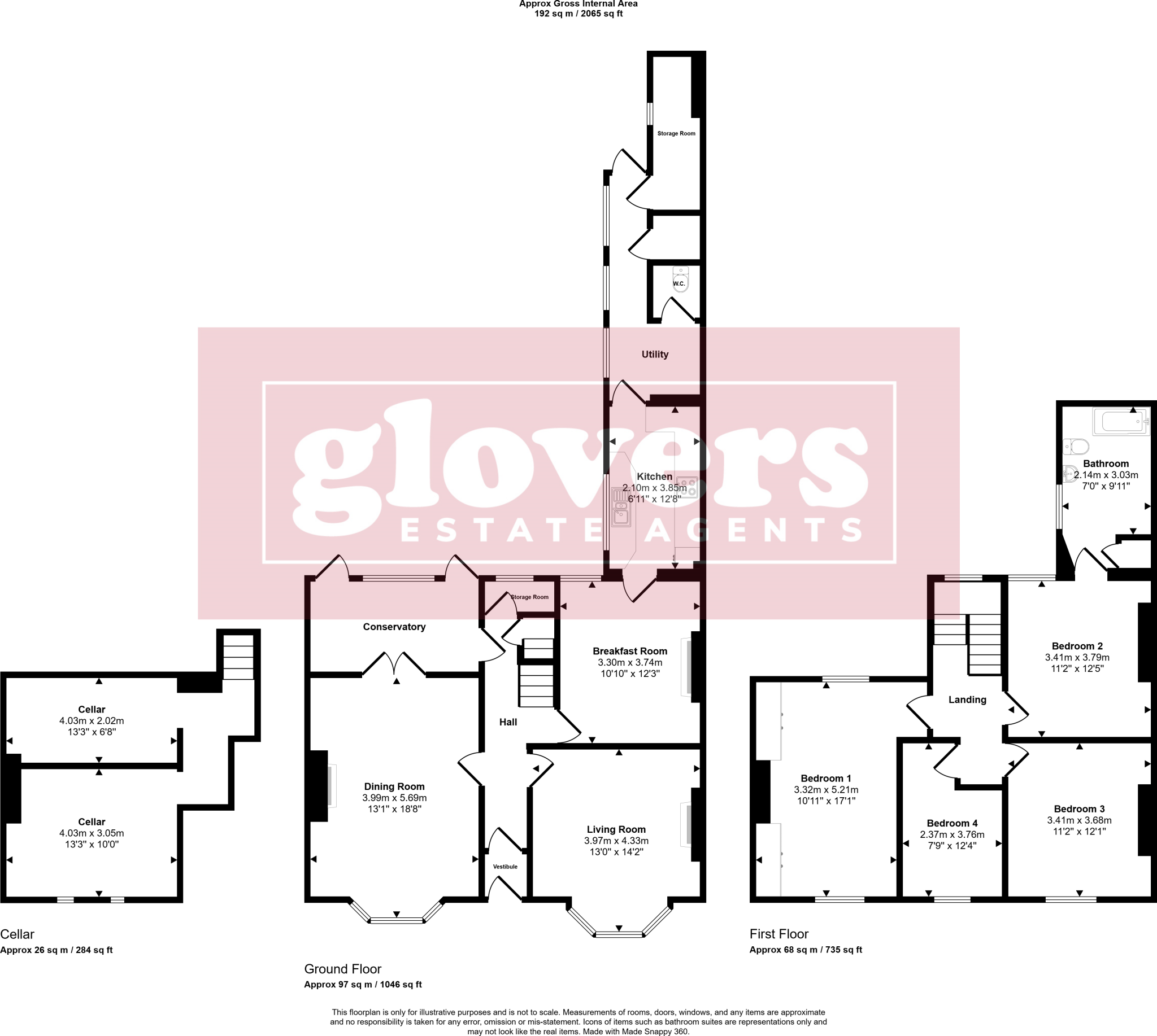 Woodfield Road, Kings Heath, Birmingham, B13 floorplan