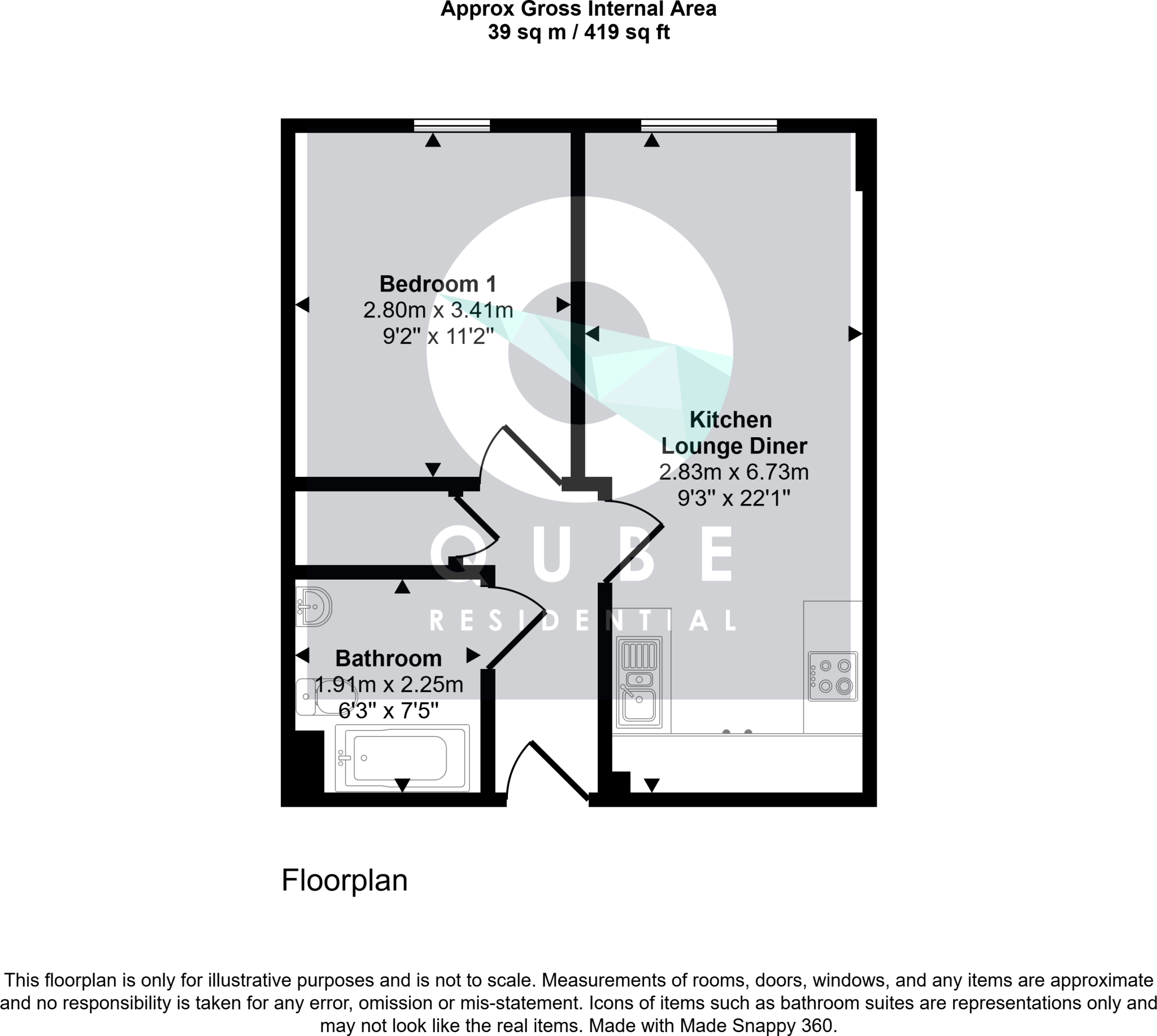 The Courtyard, 3 Stanhope St, Liveerpool, L8 floorplan