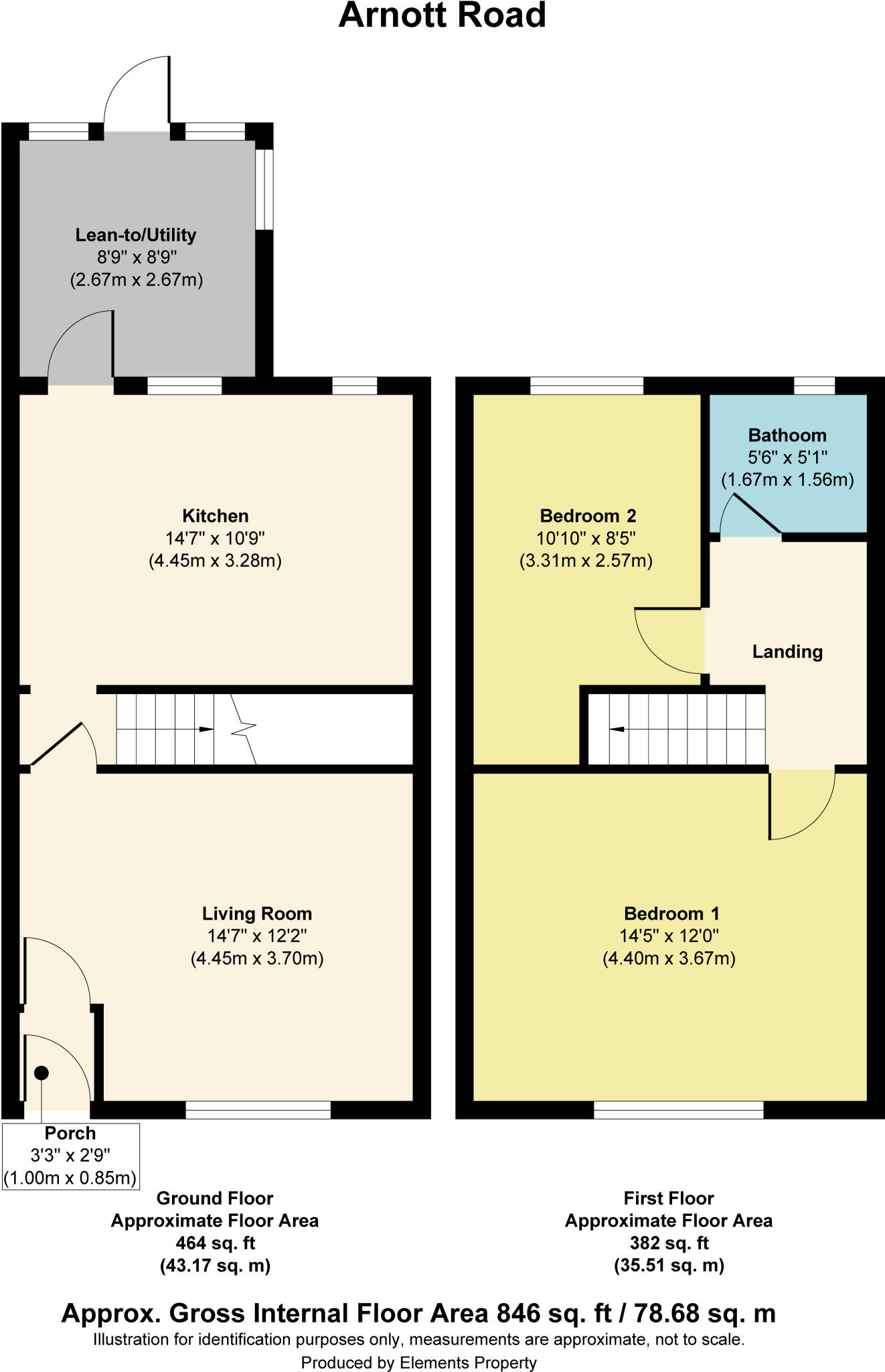 Arnott Road Ashton-on-Ribble, Preston PR2 2EB floorplan